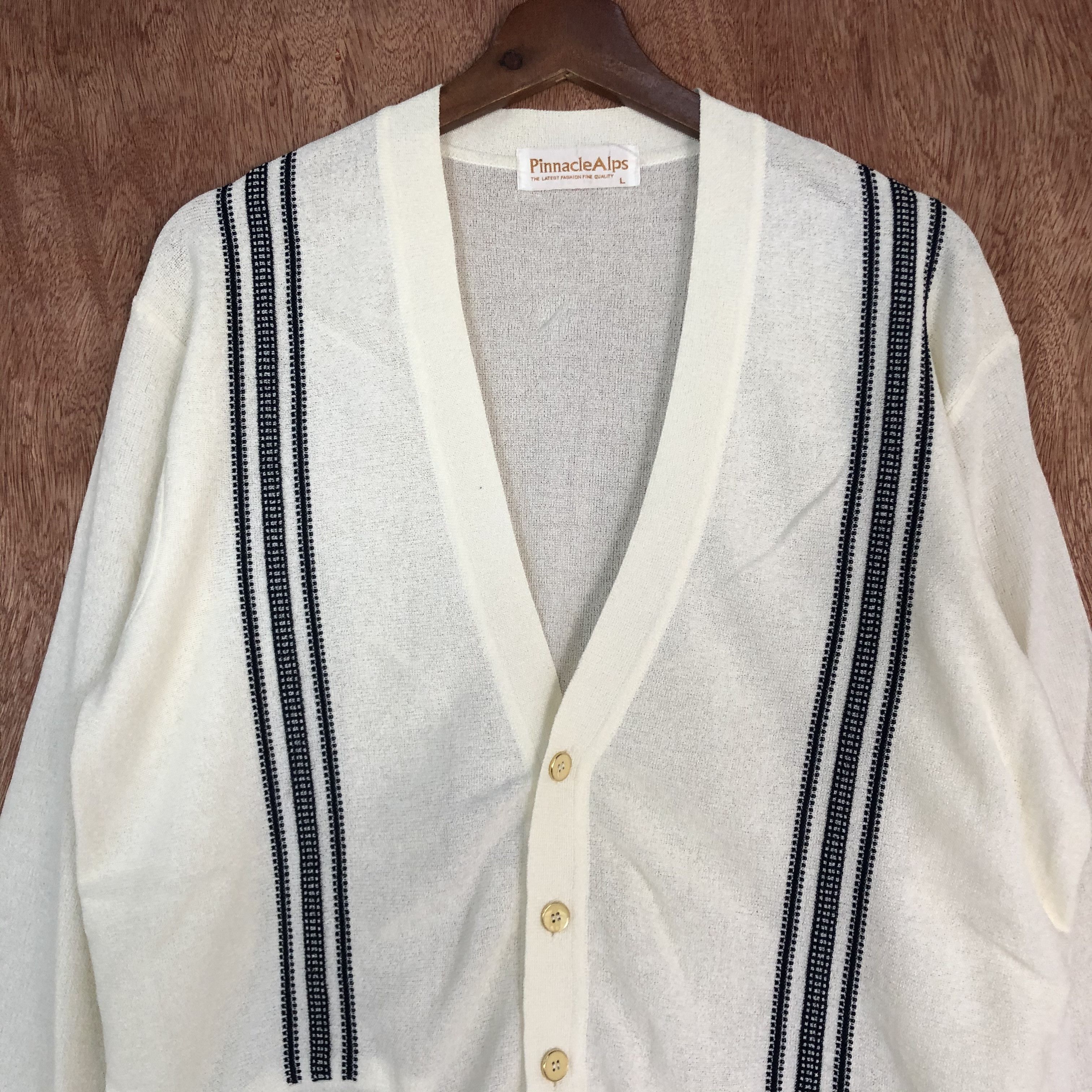 Japanese Brand DLL Pinnacle Alps japan Knitwear cardigan vintage #c455 Size US L / EU 52-54 / 3 - 10 Thumbnail