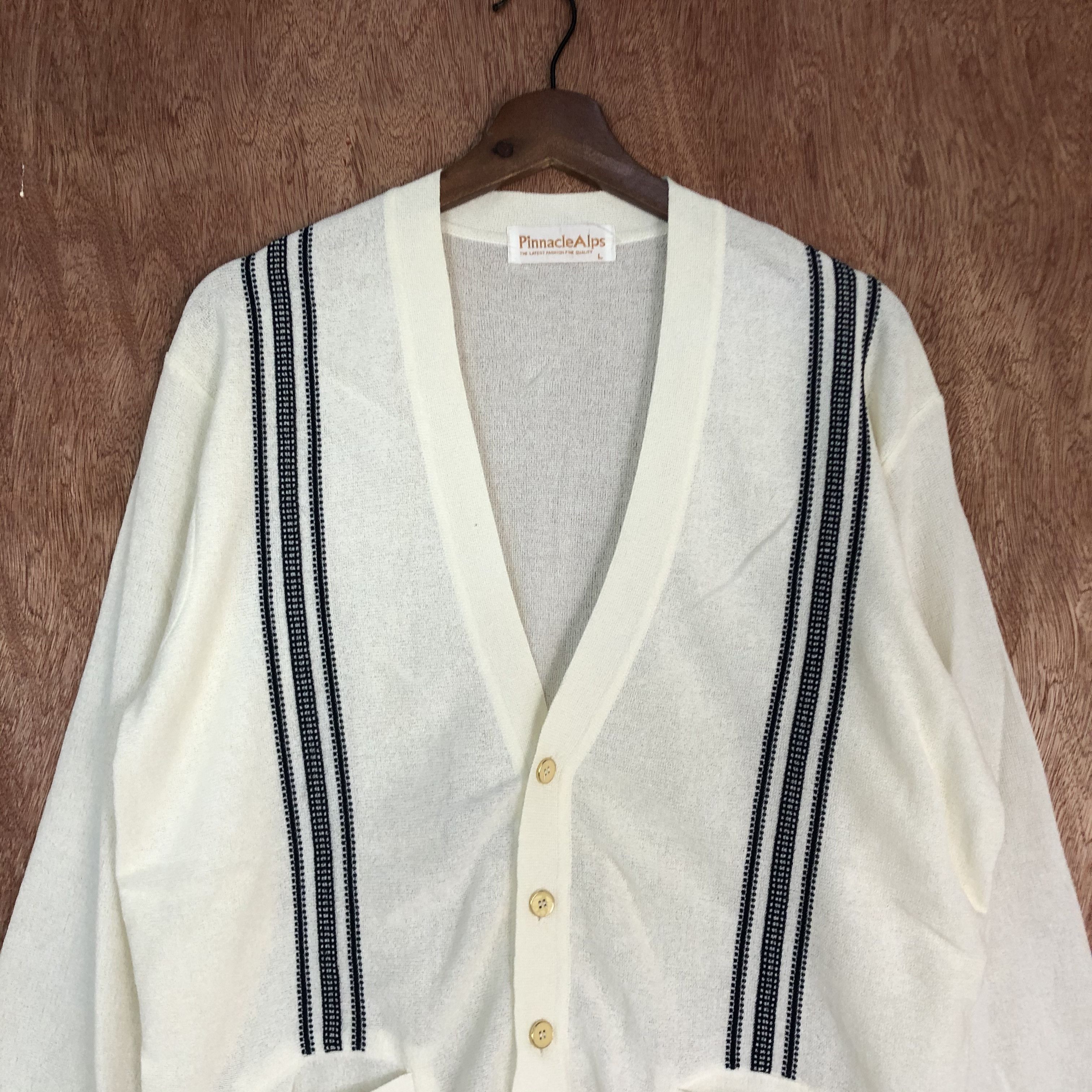 Japanese Brand DLL Pinnacle Alps japan Knitwear cardigan vintage #c455 Size US L / EU 52-54 / 3 - 2 Thumbnail