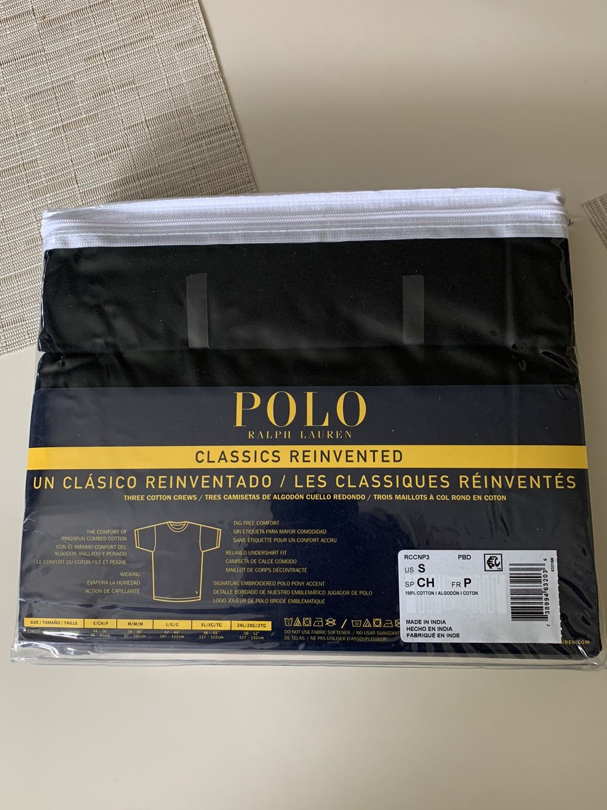 Designer × Polo Ralph Lauren × Ralph Lauren *RARE* New Polo Ralph Lauren 3-Pack Cotton T-Shirts Small Size US S / EU 44-46 / 1 - 3 Thumbnail