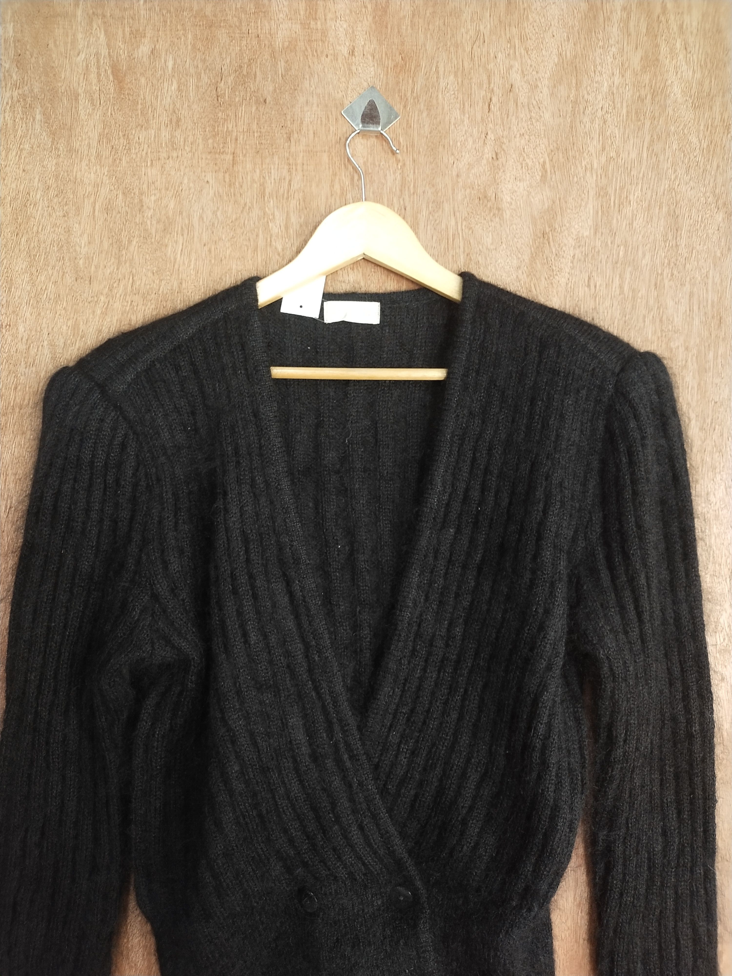 Lumieres DL Lumiere black japan knitwear cardigan #S067 Size M / US 6-8 / IT 42-44 - 2 Thumbnail
