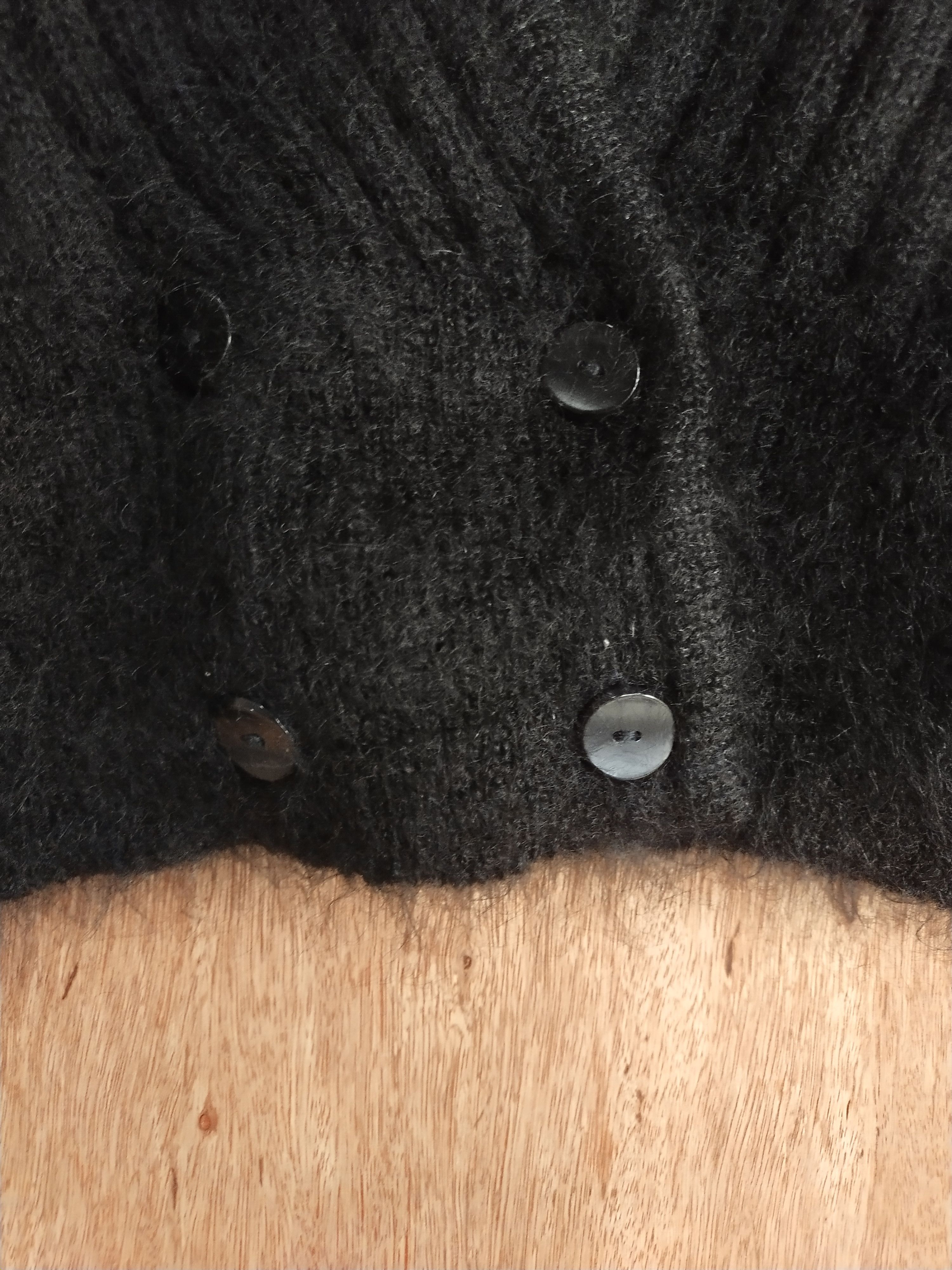 Lumieres DL Lumiere black japan knitwear cardigan #S067 Size M / US 6-8 / IT 42-44 - 5 Thumbnail