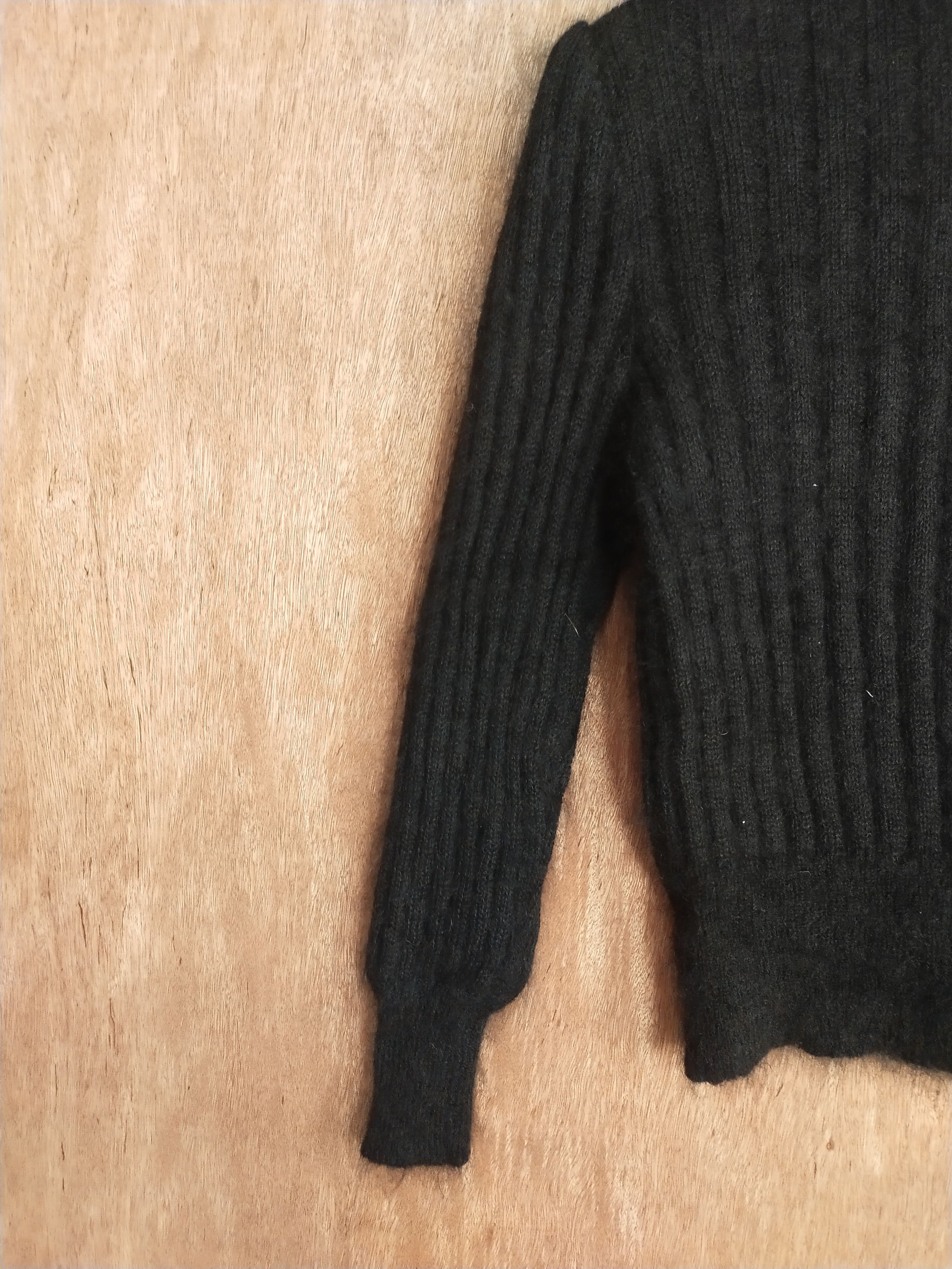 Lumieres DL Lumiere black japan knitwear cardigan #S067 Size M / US 6-8 / IT 42-44 - 9 Thumbnail