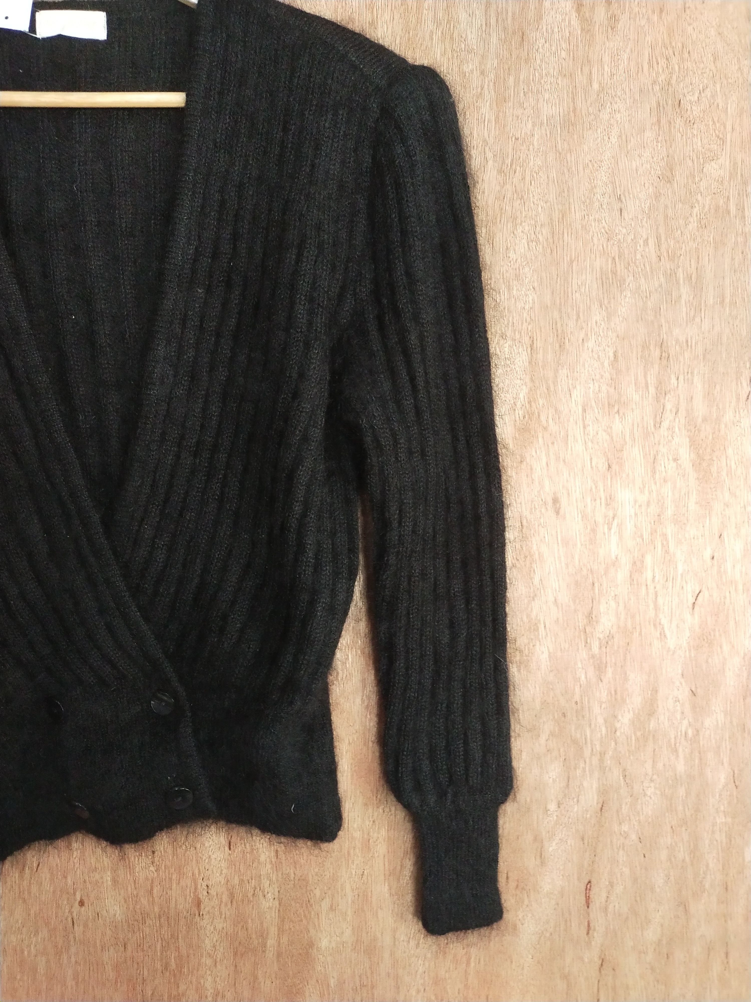 Lumieres DL Lumiere black japan knitwear cardigan #S067 Size M / US 6-8 / IT 42-44 - 4 Thumbnail