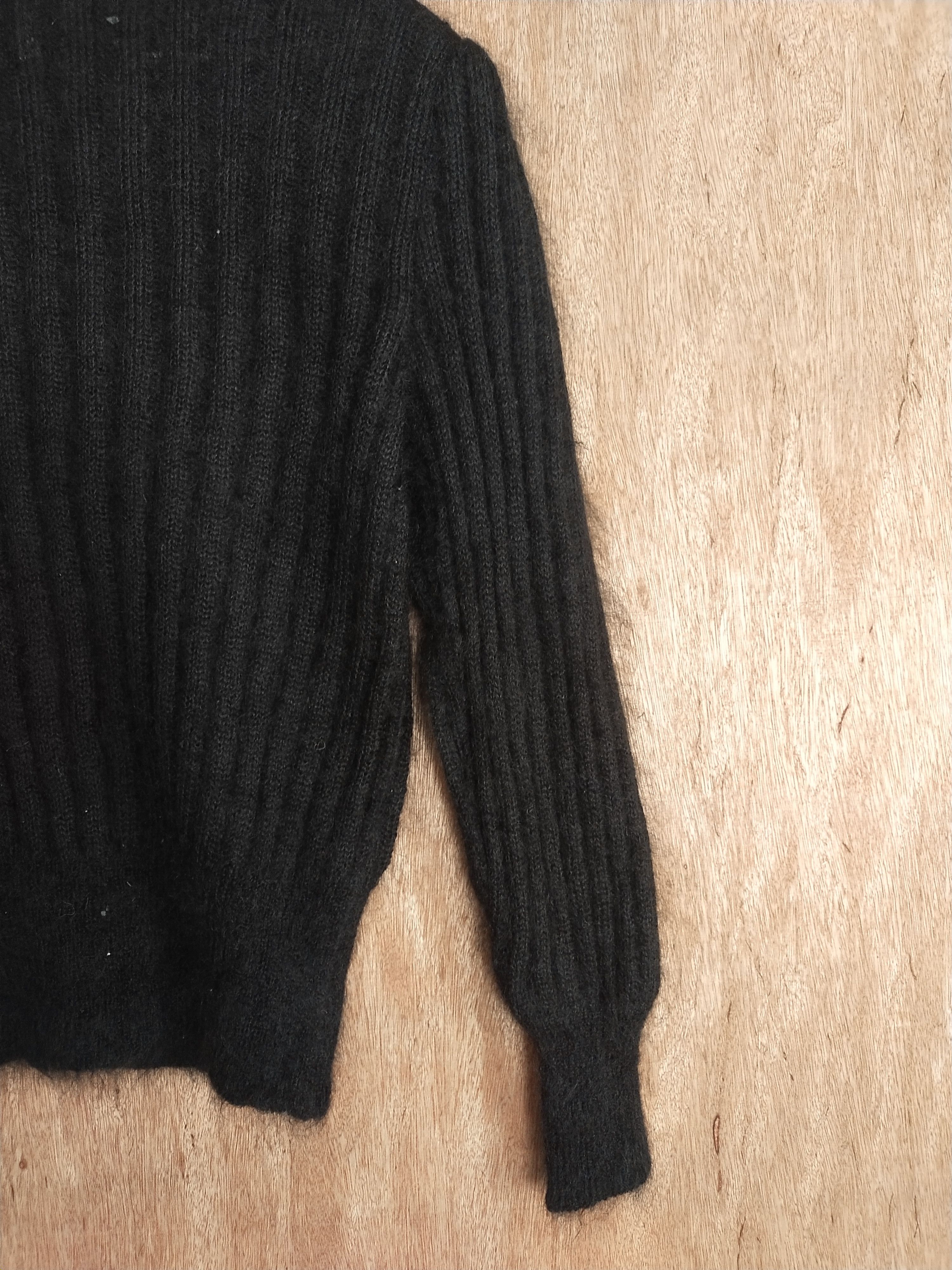 Lumieres DL Lumiere black japan knitwear cardigan #S067 Size M / US 6-8 / IT 42-44 - 10 Thumbnail