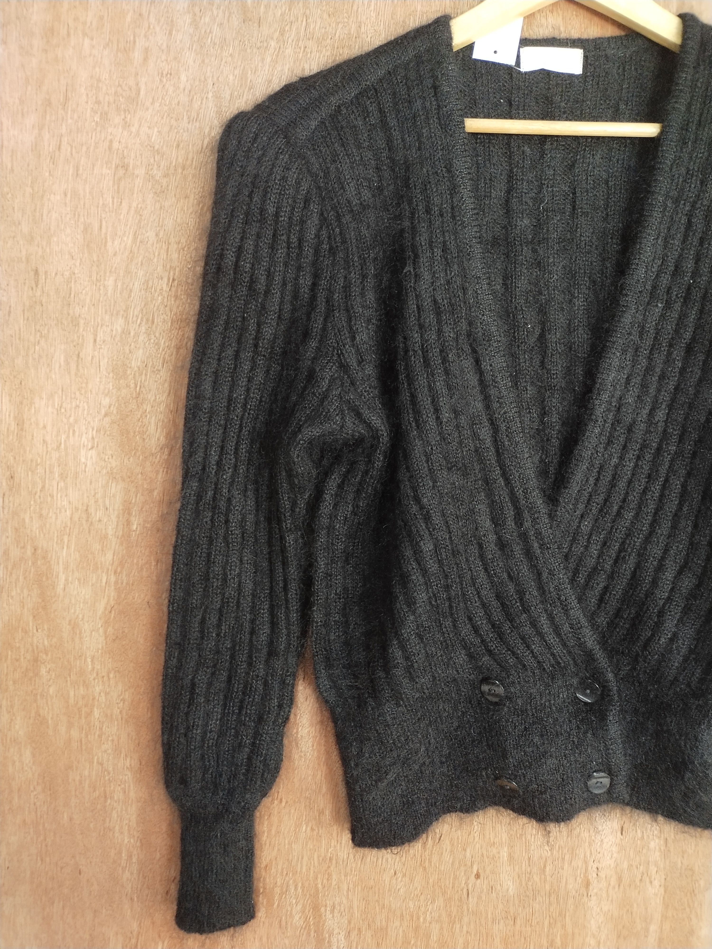 Lumieres DL Lumiere black japan knitwear cardigan #S067 Size M / US 6-8 / IT 42-44 - 3 Thumbnail