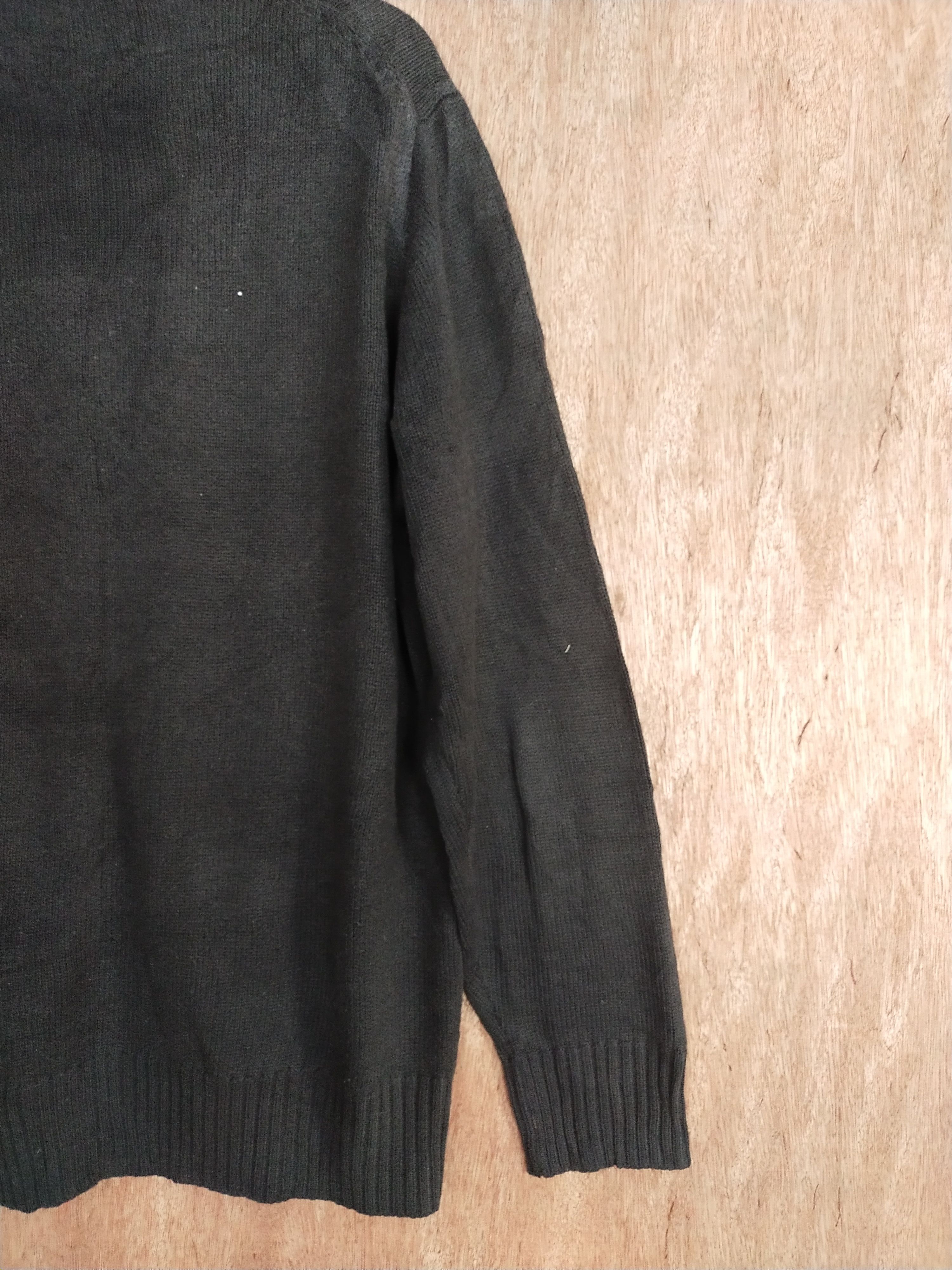 Vintage Elf Mode black faded cardigan knitwear japan #S044 Size US L / EU 52-54 / 3 - 12 Thumbnail