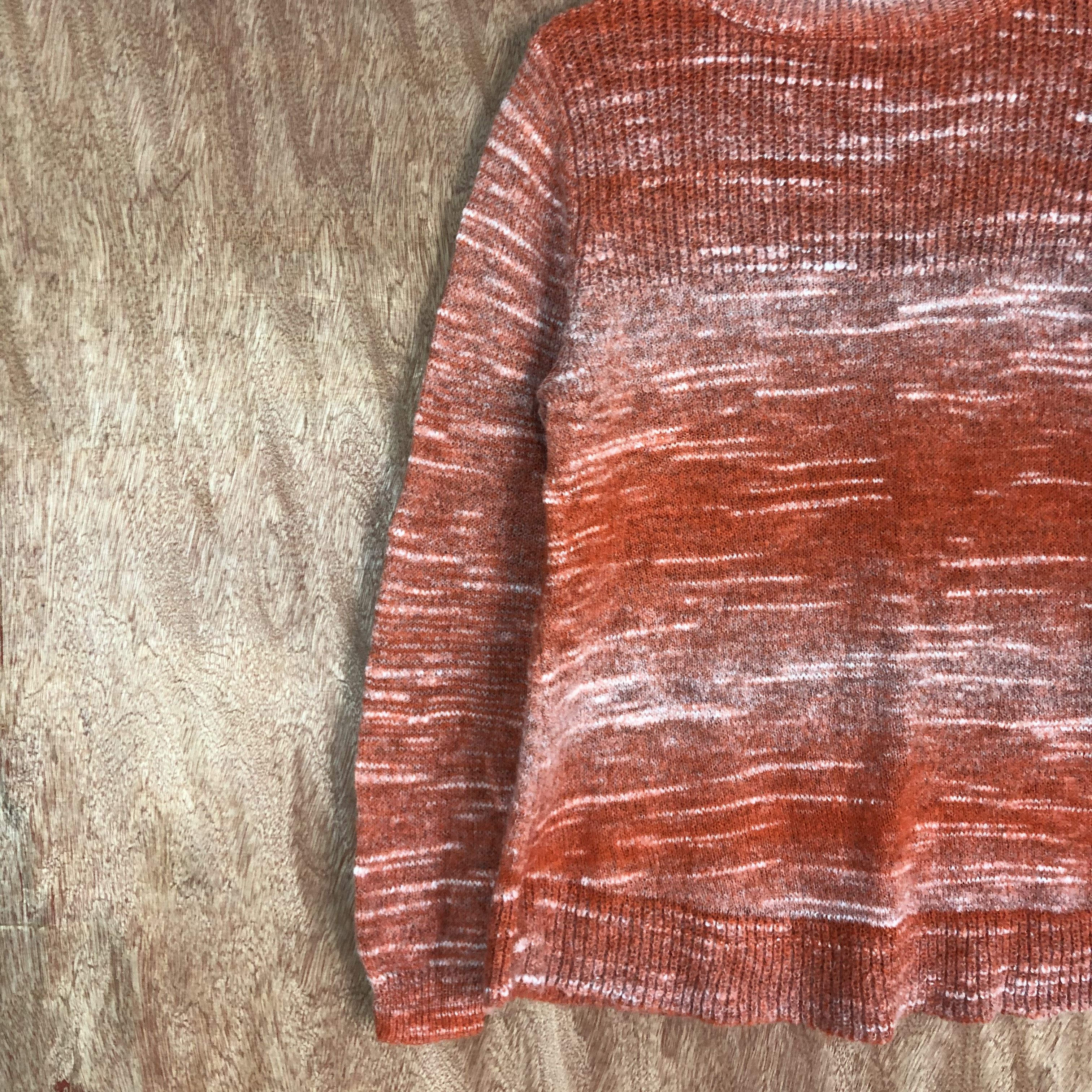 Homespun Knitwear DLL Jenne Mamun Orange Knitwear sweatshirt japan #c437 Size US M / EU 48-50 / 2 - 7 Thumbnail