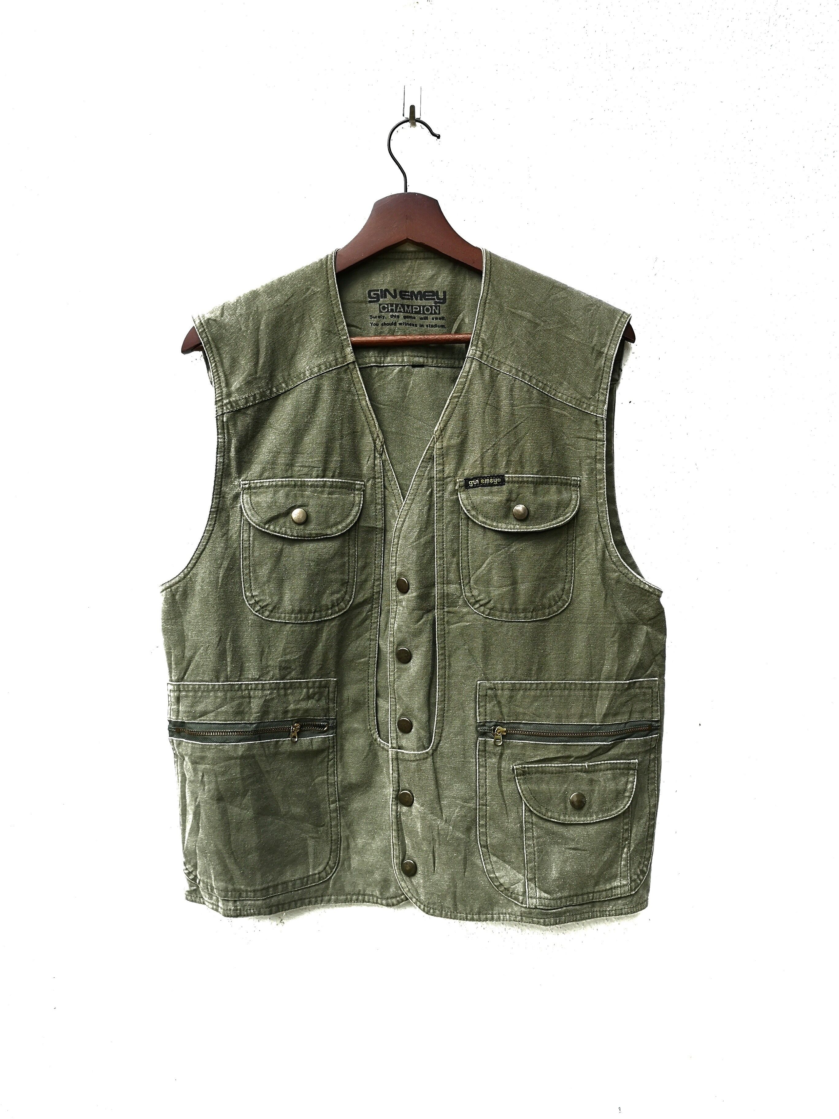 Fischer Clothing Japanese Brand Gin Emey Multi Pockets Fishing Vest Jacket
