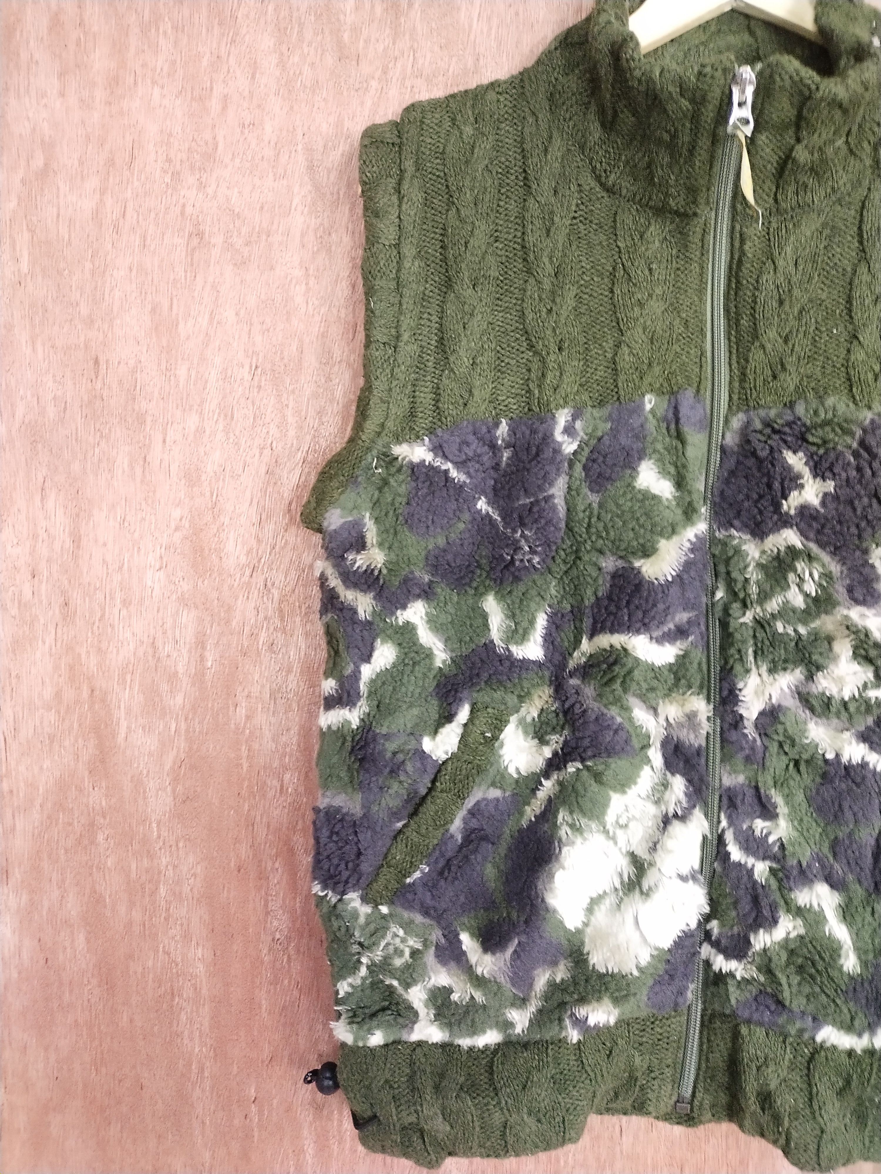 Aran Isles Knitwear × Japanese Brand Ryu Sports cardigan cable knitwear dark green #S191 Size US M / EU 48-50 / 2 - 6 Thumbnail