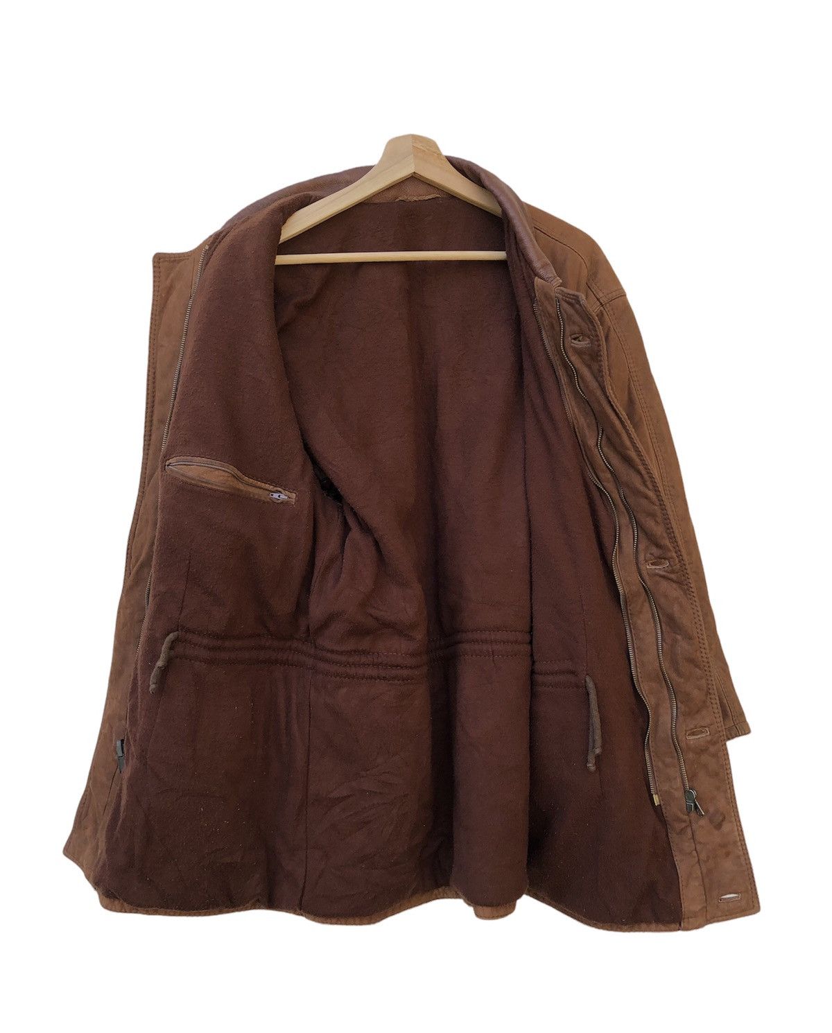 Leather Vintage Leather Jacket Multi Pocket Made in Italy Size US L / EU 52-54 / 3 - 3 Thumbnail