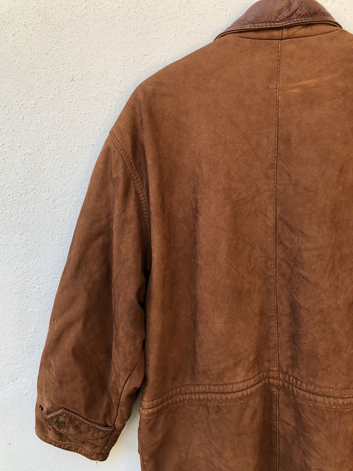 Leather Vintage Leather Jacket Multi Pocket Made in Italy Size US L / EU 52-54 / 3 - 8 Thumbnail