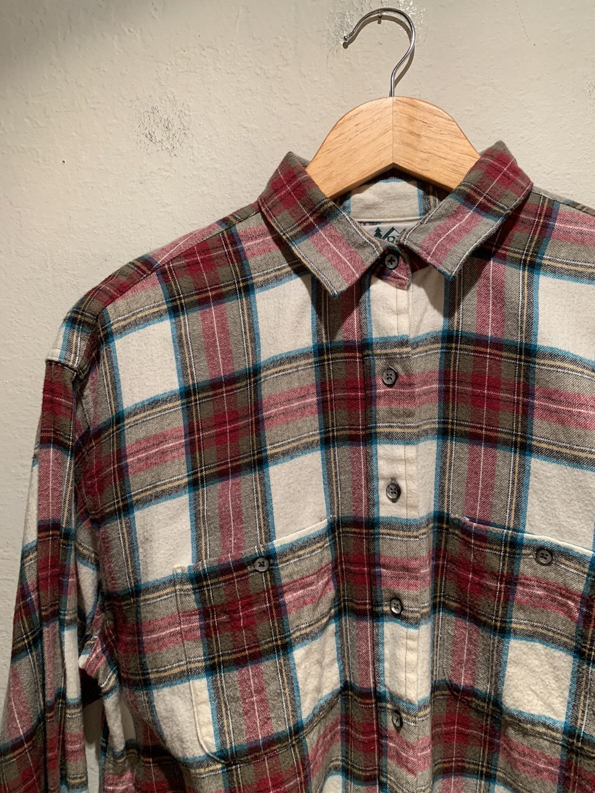 Rei × Vintage *RARE* Vintage REI USA-Made Plaid Flannel Button Up Shirt M Size M / US 6-8 / IT 42-44 - 2 Thumbnail