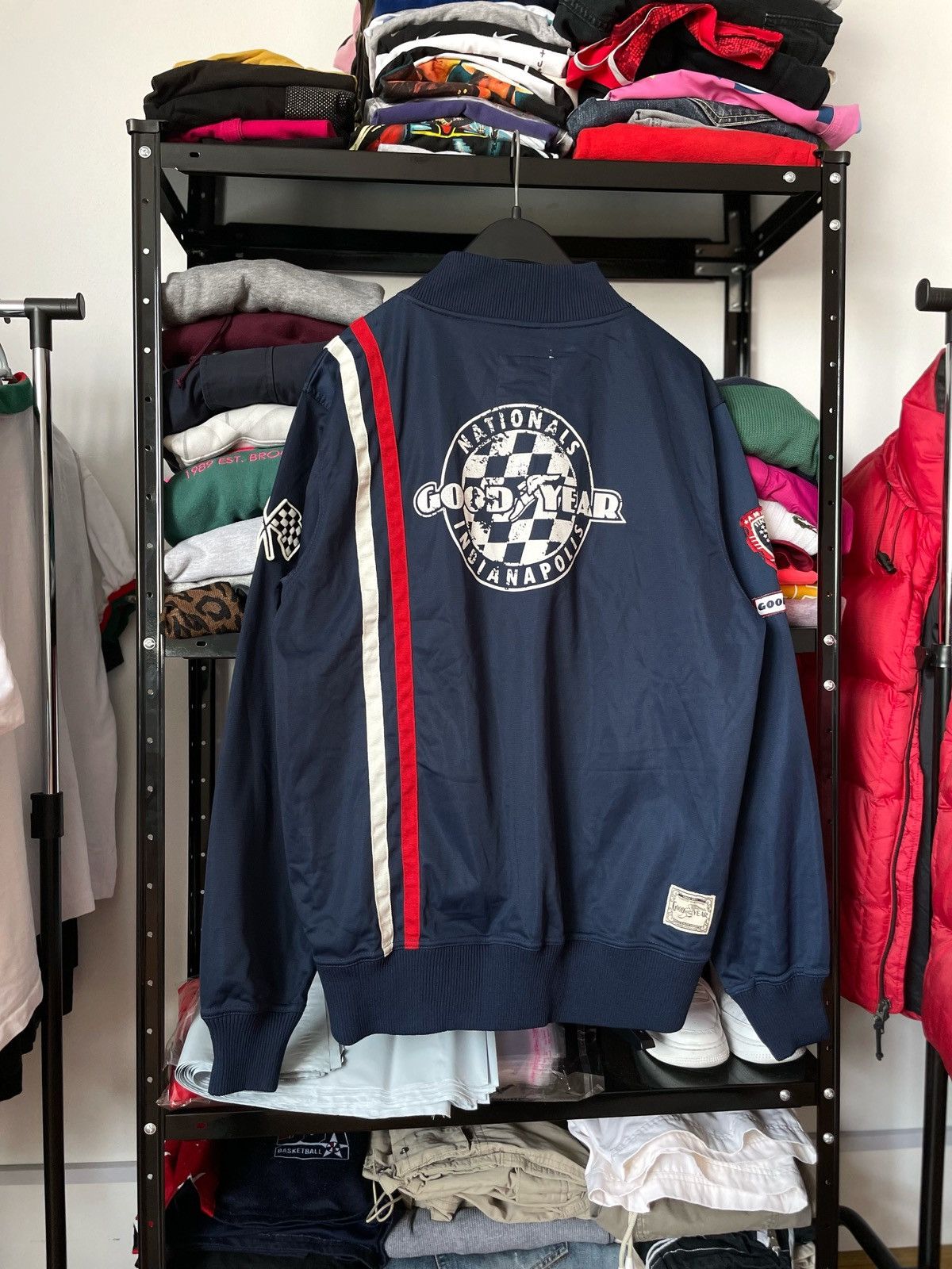 Sports Specialties × Vintage Goodyear Men’s Tricot Jacket Wellston Size US L / EU 52-54 / 3 - 5 Thumbnail