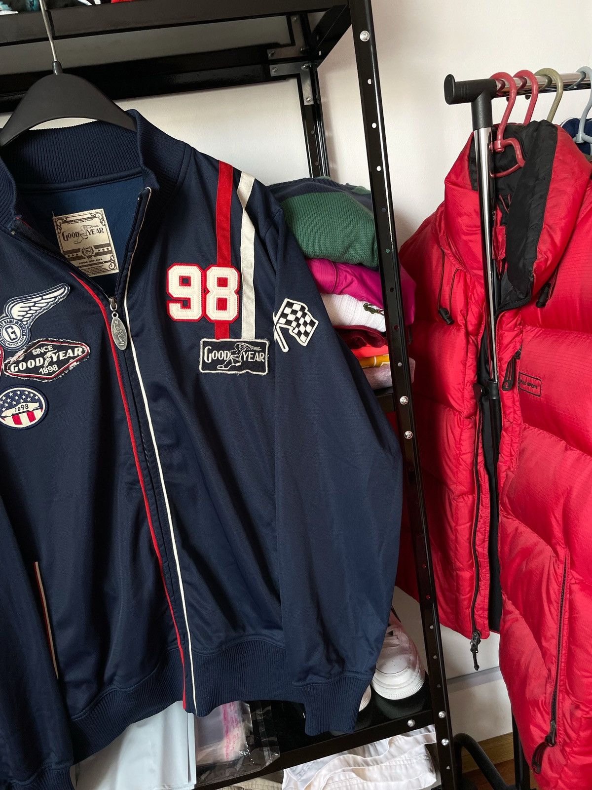 Sports Specialties × Vintage Goodyear Men’s Tricot Jacket Wellston Size US L / EU 52-54 / 3 - 3 Thumbnail