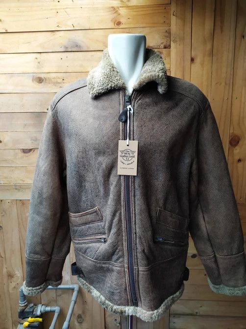 Schott SCHOTT NYC LEATHER SHEEPSKIN FLIGHT JACKET Size US L / EU 52-54 / 3 - 1 Thumbnail