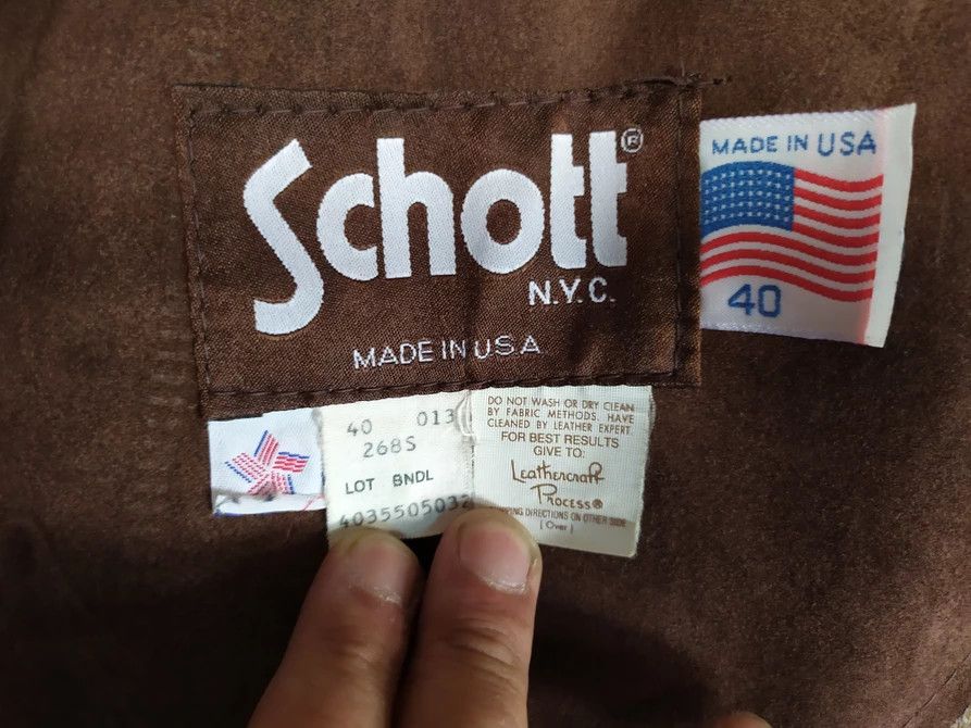 Schott SCHOTT NYC LEATHER SHEEPSKIN FLIGHT JACKET Size US L / EU 52-54 / 3 - 2 Thumbnail