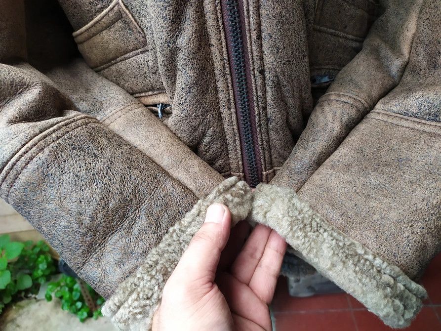 Schott SCHOTT NYC LEATHER SHEEPSKIN FLIGHT JACKET Size US L / EU 52-54 / 3 - 8 Thumbnail