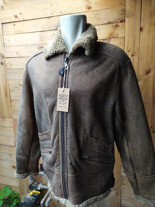 Schott SCHOTT NYC LEATHER SHEEPSKIN FLIGHT JACKET Size US L / EU 52-54 / 3 - 7 Thumbnail