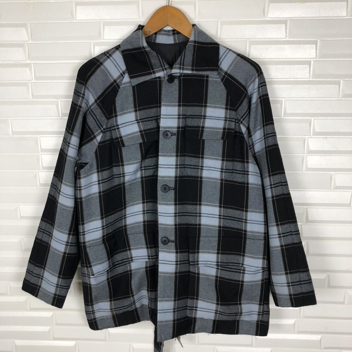 Vintage ✈️🔥YS BIS YOHJI YAMAMOTO FLANNEL LIGHT JACKET🔥✈️ Size US M / EU 48-50 / 2 - 2 Thumbnail