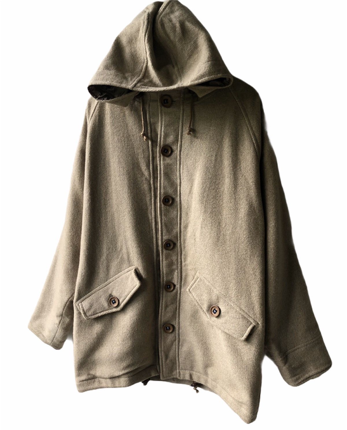 Nigel Cabourn × Vintage NIGEL CABOURN HEAVY COAT HOODIE JACKET Size US L / EU 52-54 / 3 - 3 Thumbnail