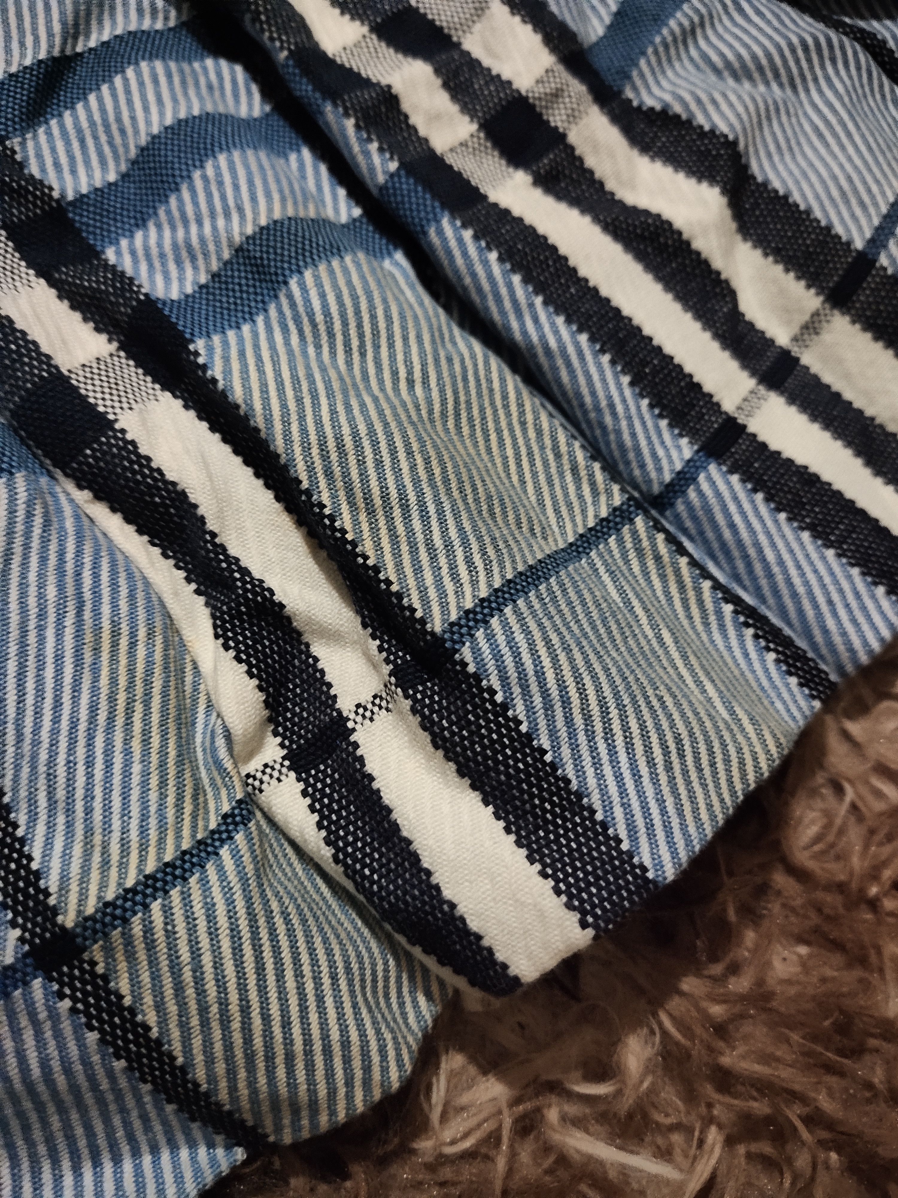Burberry blue nova check mini skirt
