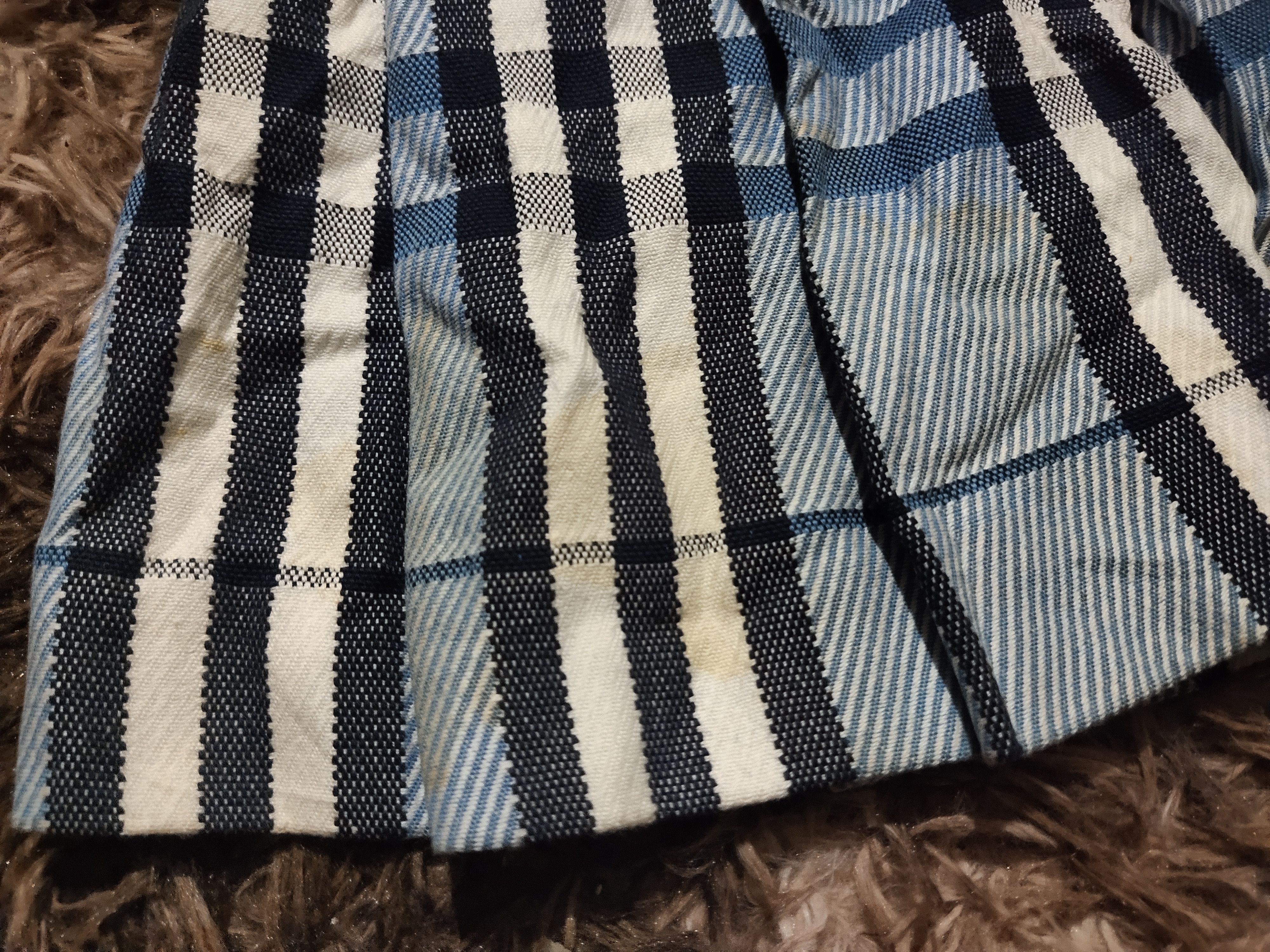 Burberry blue nova check mini skirt