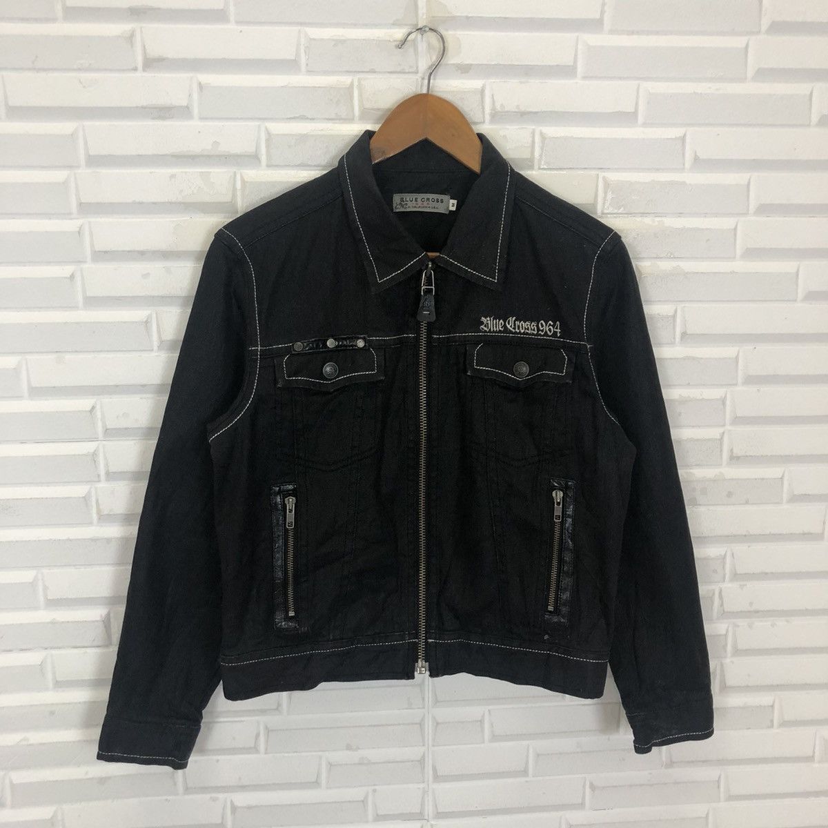 Japanese Brand × Vintage BLUE CROSS CALIFORNIA PUNK CROPPED JACKET Size US M / EU 48-50 / 2 - 4 Thumbnail