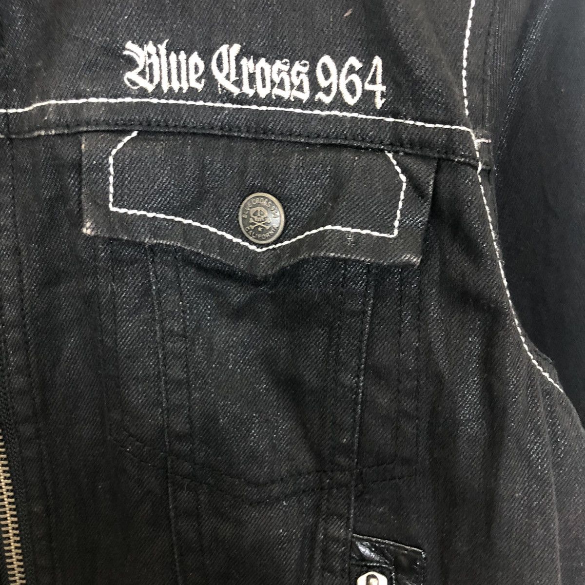 Japanese Brand × Vintage BLUE CROSS CALIFORNIA PUNK CROPPED JACKET Size US M / EU 48-50 / 2 - 8 Thumbnail