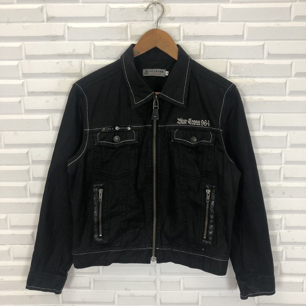 Japanese Brand × Vintage BLUE CROSS CALIFORNIA PUNK CROPPED JACKET Size US M / EU 48-50 / 2 - 2 Thumbnail