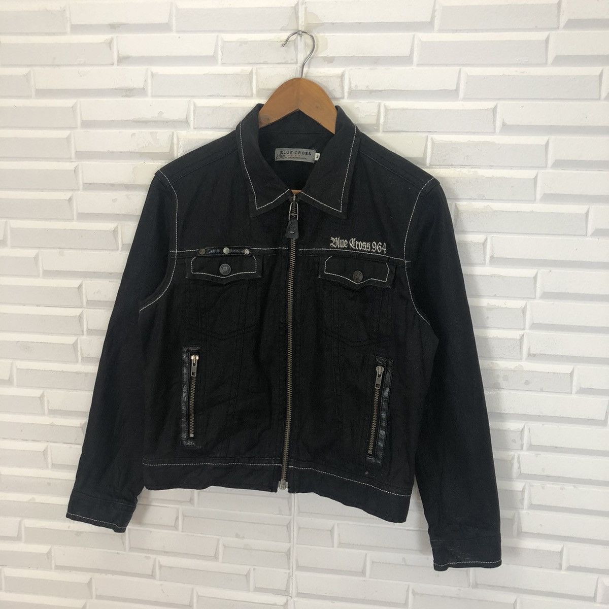Japanese Brand × Vintage BLUE CROSS CALIFORNIA PUNK CROPPED JACKET Size US M / EU 48-50 / 2 - 3 Thumbnail