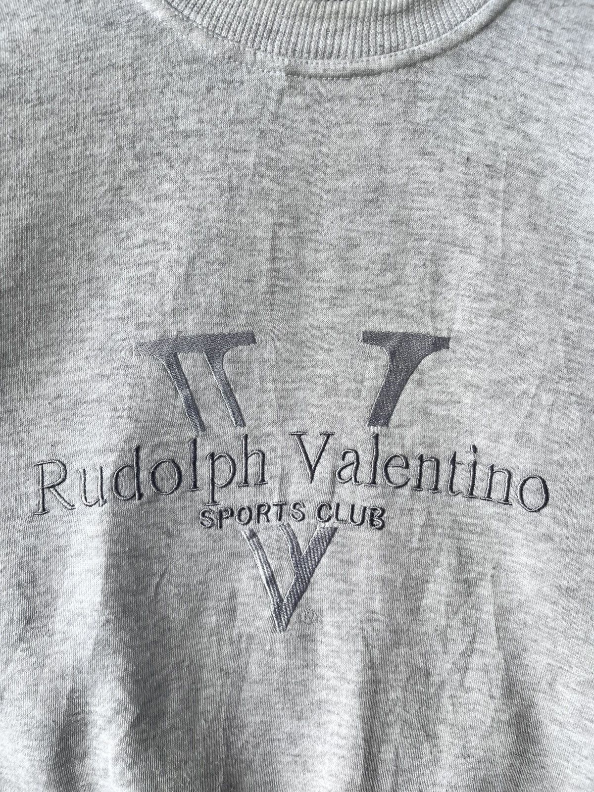 Valentino Vintage 90s Rudolph Valentino Sports Club Sweatshirt Size US M / EU 48-50 / 2 - 3 Thumbnail