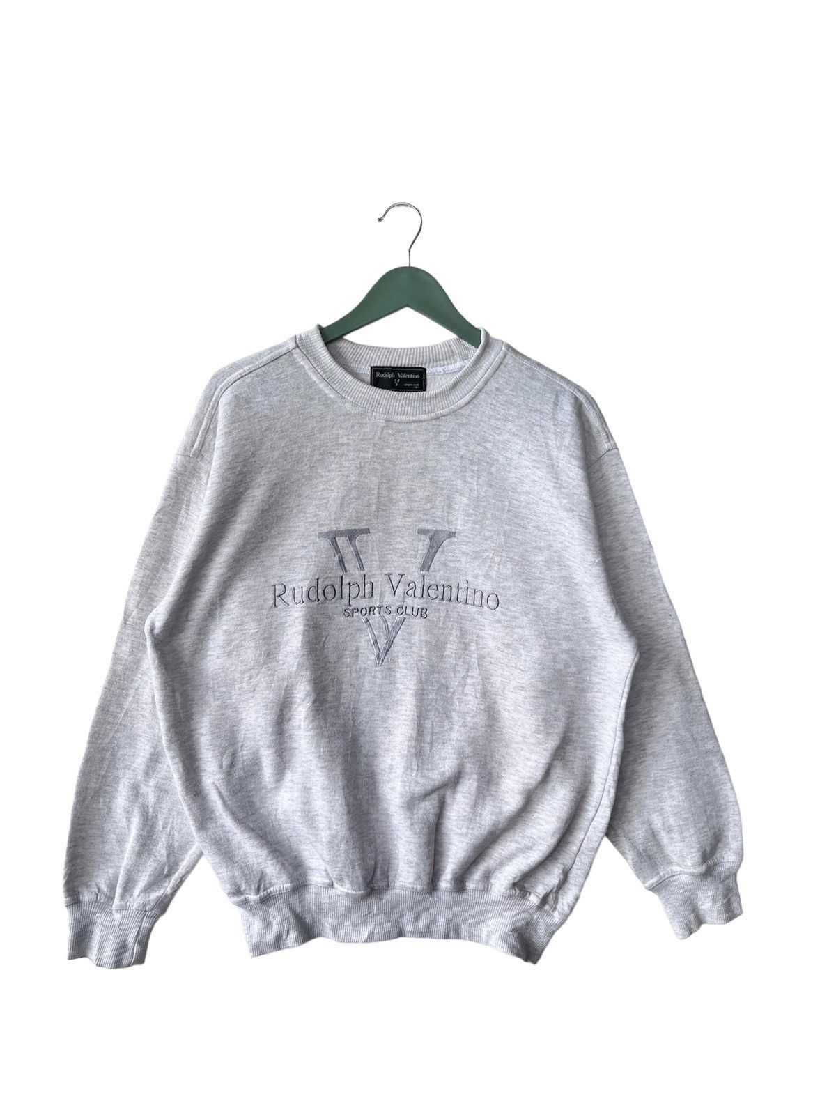 Valentino Vintage 90s Rudolph Valentino Sports Club Sweatshirt Size US M / EU 48-50 / 2 - 1 Thumbnail