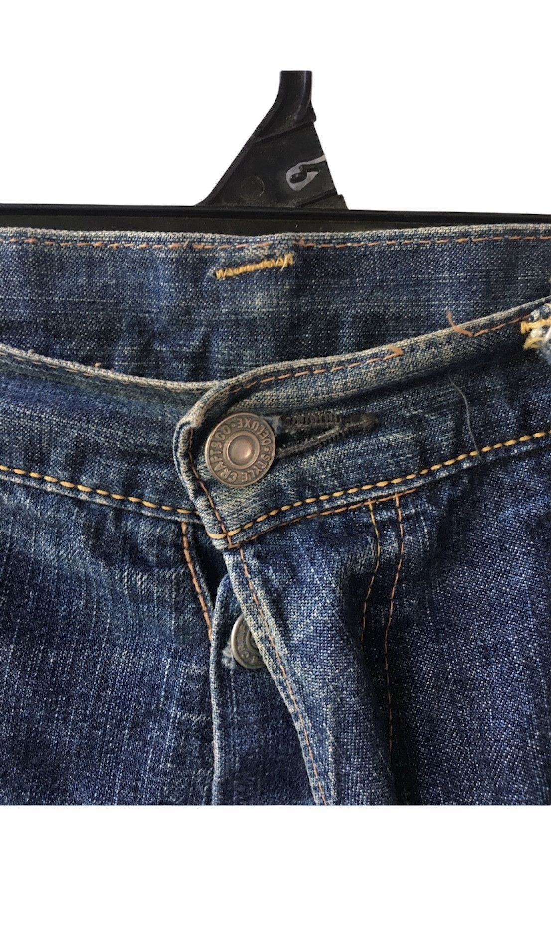 Evisu × Japanese Brand × Vintage 🛫🔥EVISU Distressed Denim Jeans Made In Japan🔥✈️ Size US 34 / EU 50 - 6 Thumbnail
