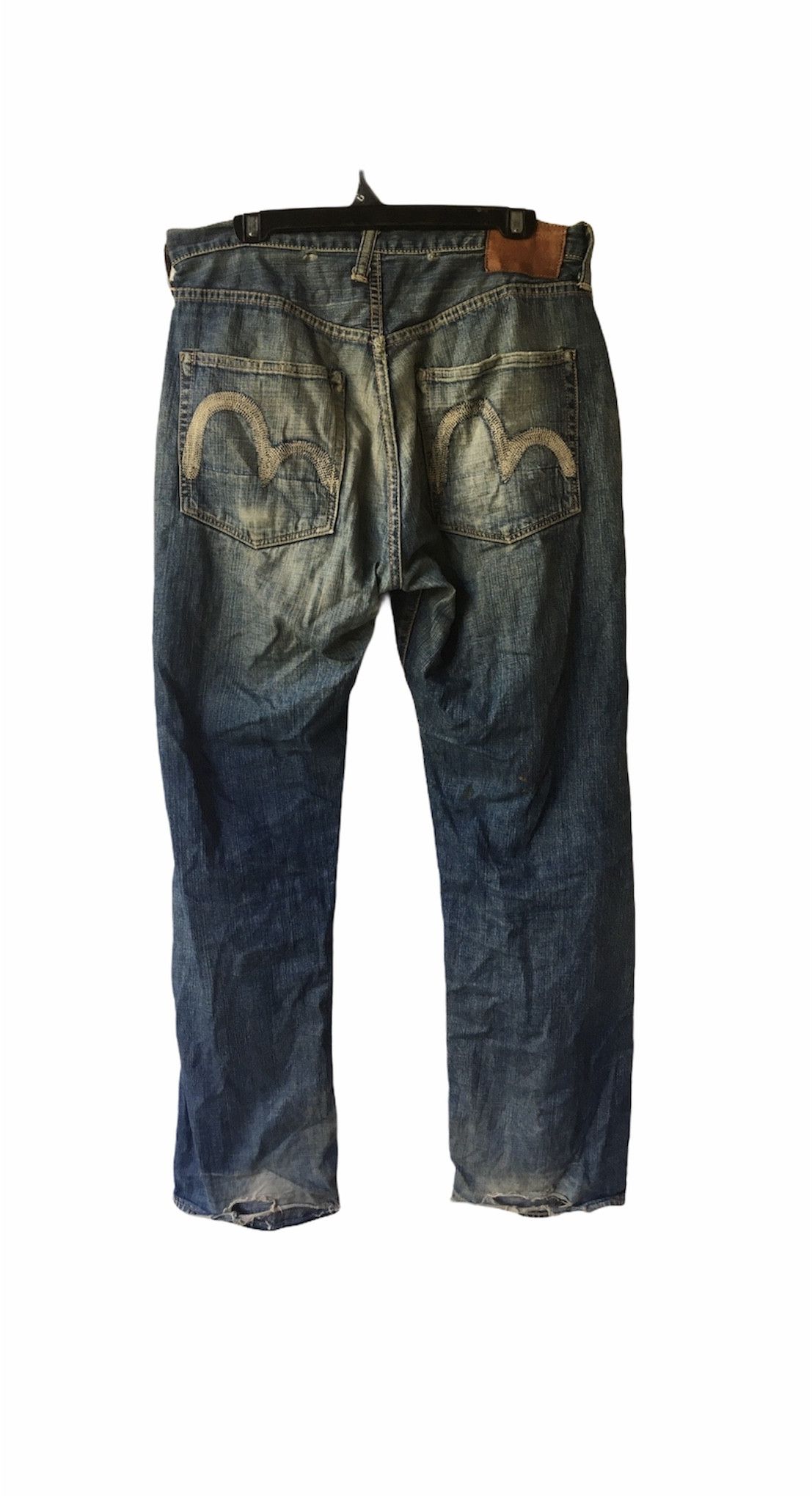 Evisu × Japanese Brand × Vintage 🛫🔥EVISU Distressed Denim Jeans Made In Japan🔥✈️ Size US 34 / EU 50 - 8 Thumbnail