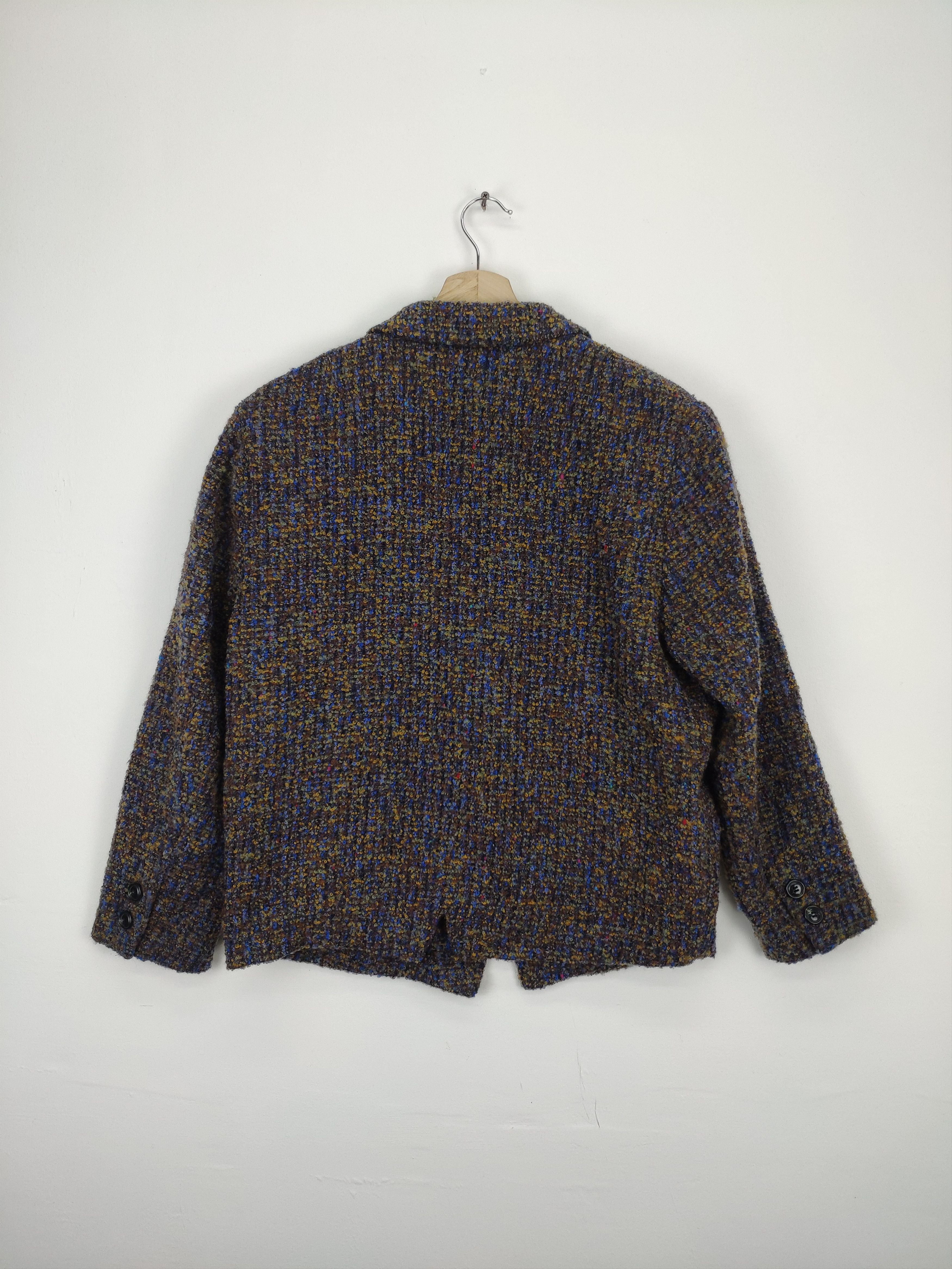 Designer × Japanese Brand × Vintage 🇯🇵 Vintage 1990s Japanese Brand Wool Coat Blazer Jacket Size M / US 6-8 / IT 42-44 - 14 Thumbnail