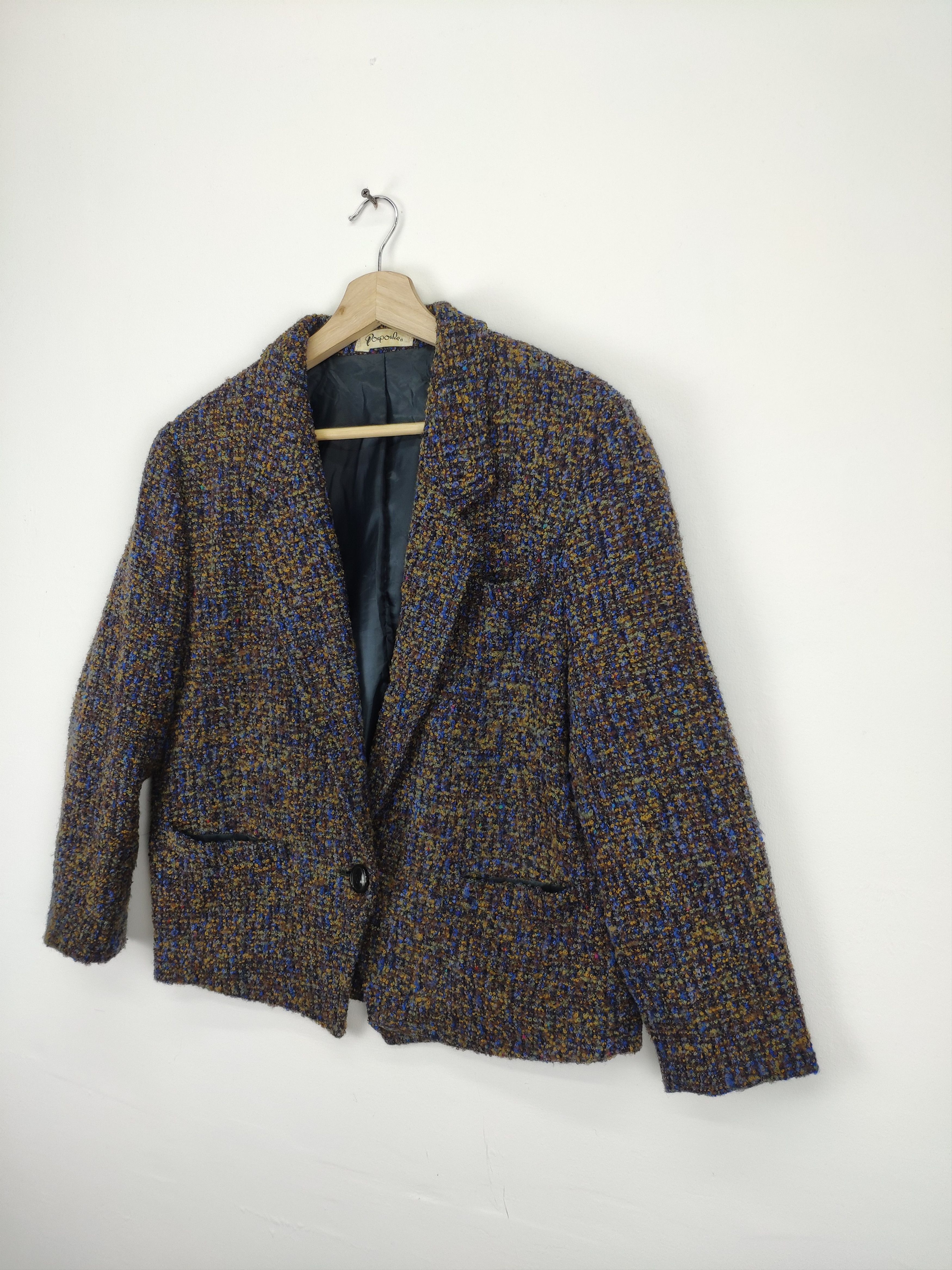 Designer × Japanese Brand × Vintage 🇯🇵 Vintage 1990s Japanese Brand Wool Coat Blazer Jacket Size M / US 6-8 / IT 42-44 - 2 Thumbnail