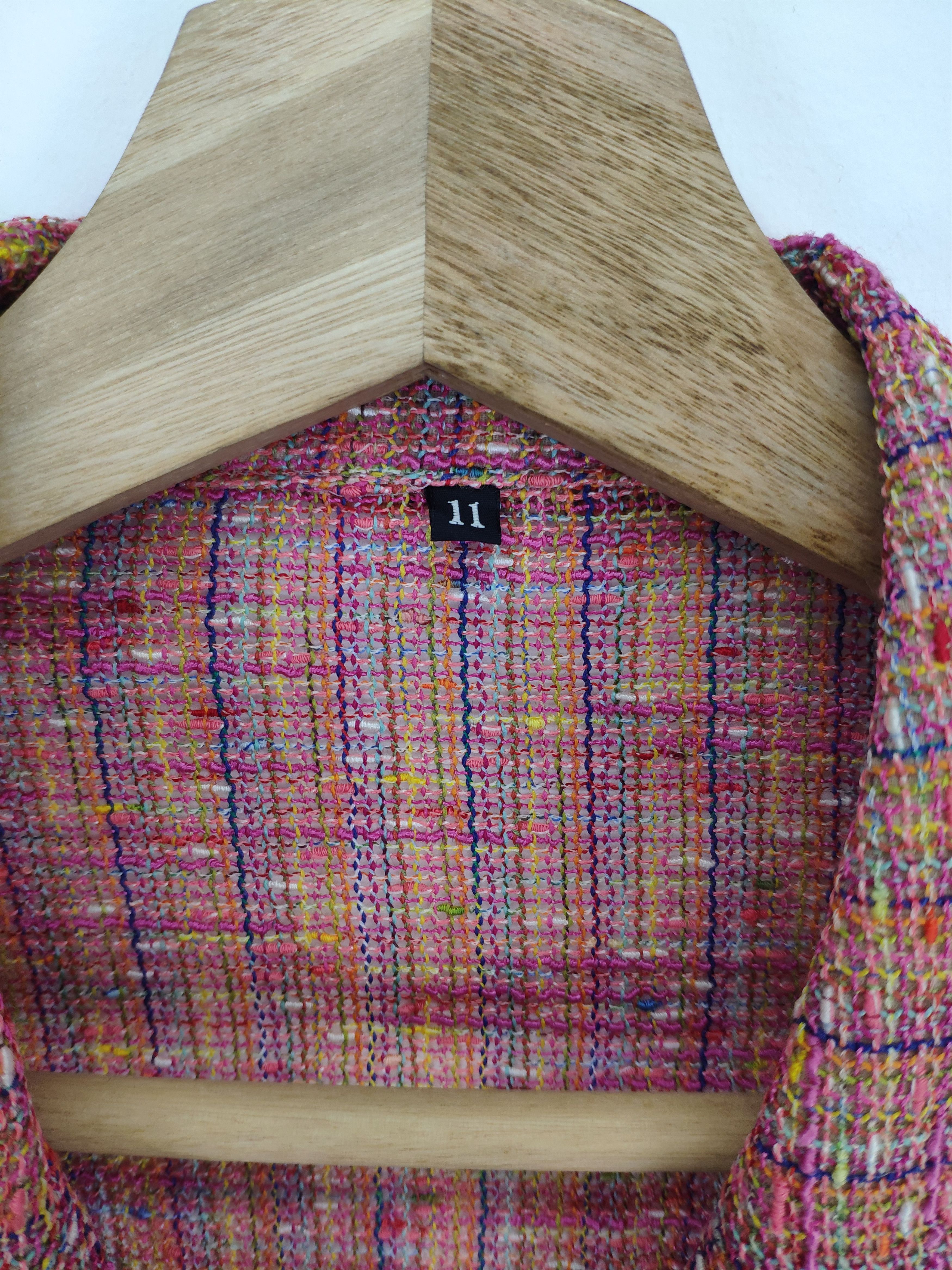 Japanese Brand × Vintage Steal 💥 Vintage Tweed Jacket Summer Women Unbranded Size S / US 4 / IT 40 - 12 Thumbnail