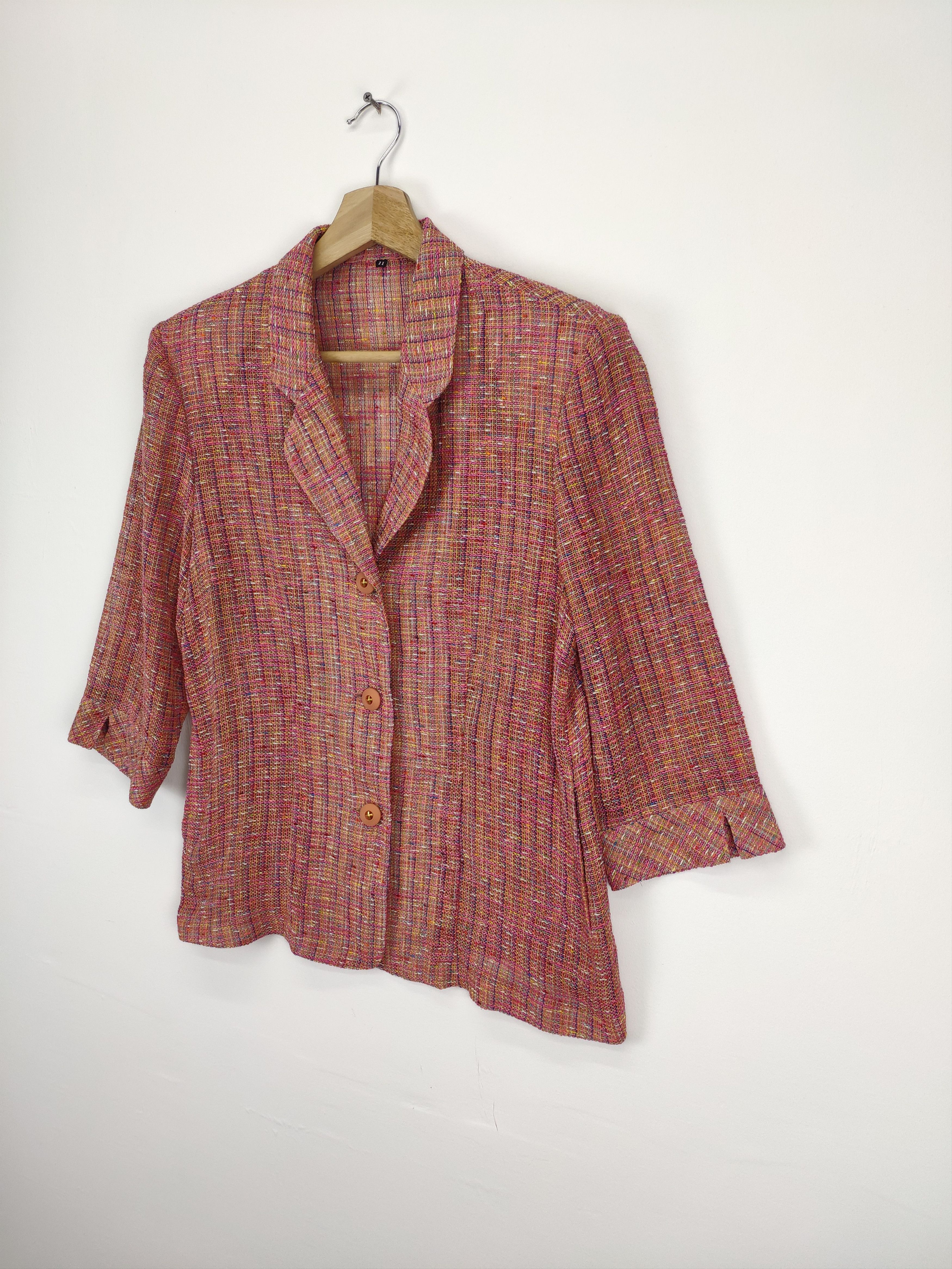 Steal 💥 Vintage Tweed Jacket Summer Women Unbranded