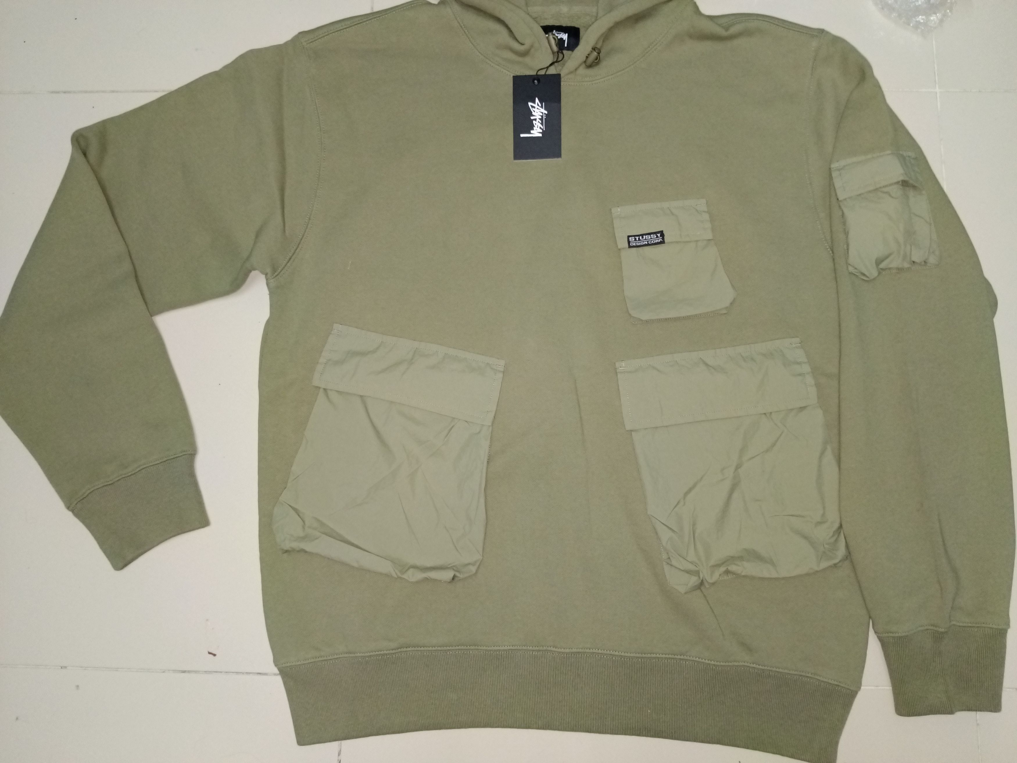 Stussy Stussy Tactical Pocket Cargo Fleece Hoodie Size US L / EU 52-54 / 3 - 6 Thumbnail