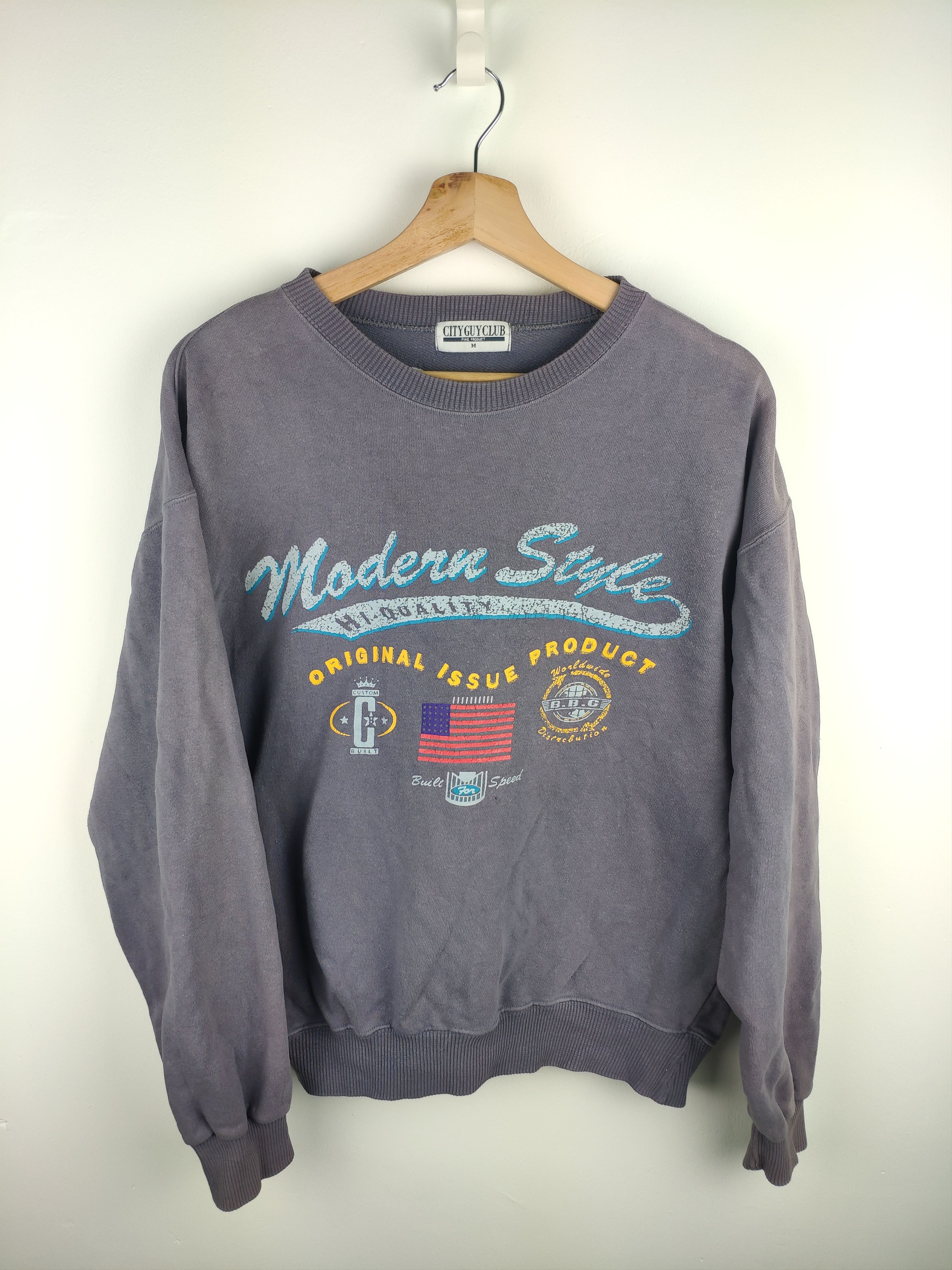 Japanese Brand Vintage Sweatshirt Crewneck Modern Style Faded Size US M / EU 48-50 / 2 - 1 Thumbnail