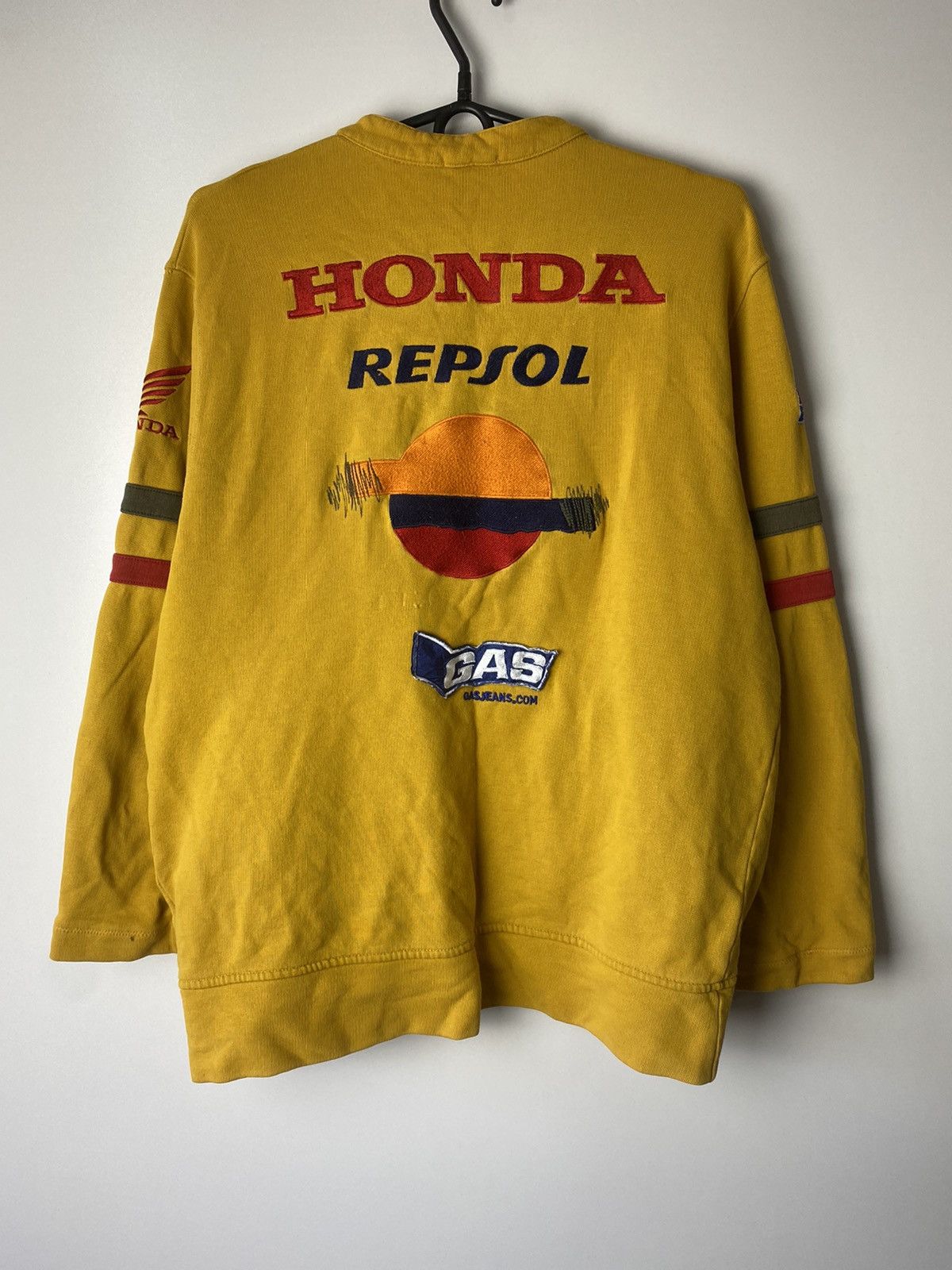 Honda Gas basic Honda racing vintage sweatshirt size M Size US M / EU 48-50 / 2 - 2 Thumbnail