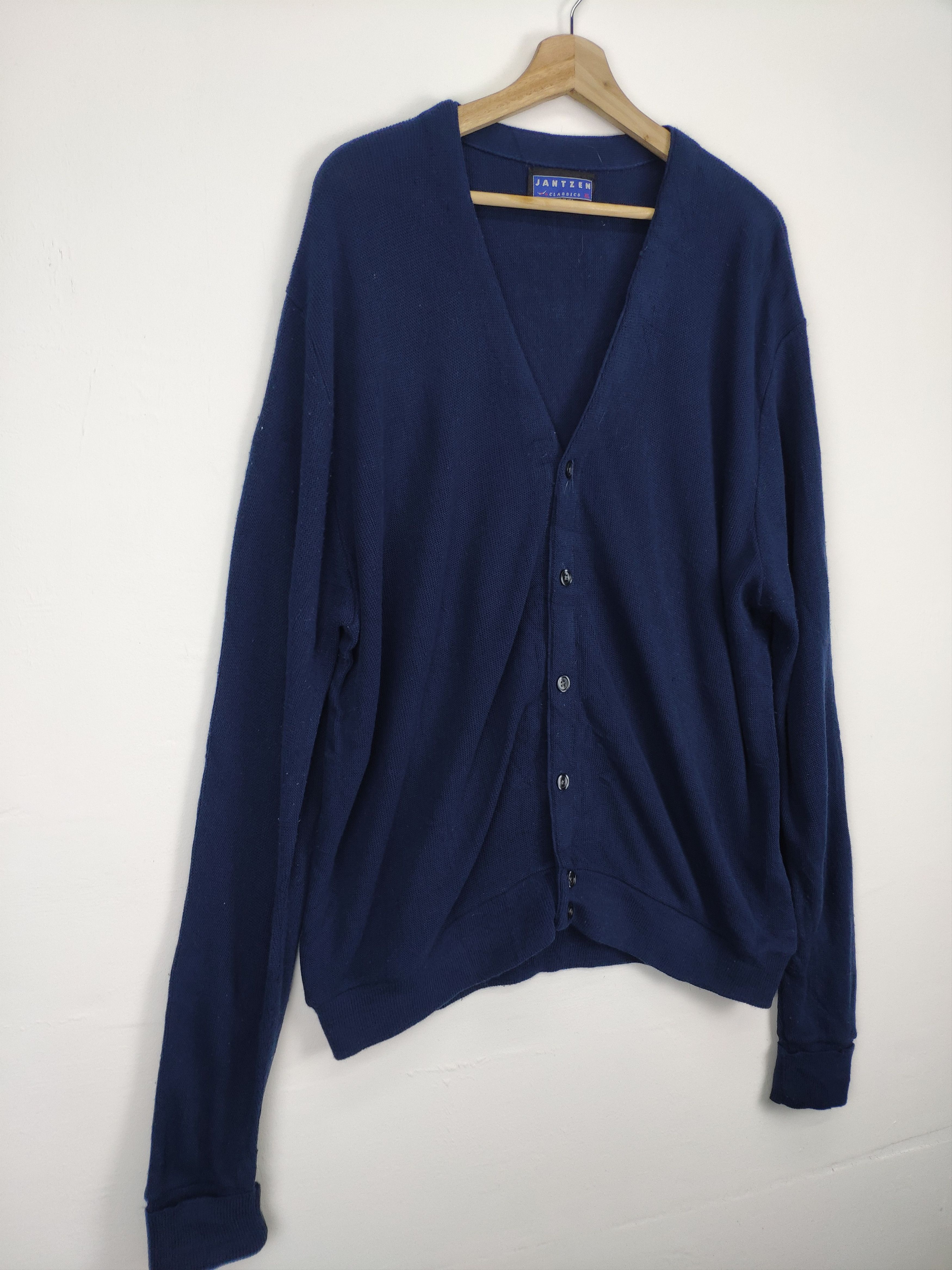 Aran Isles Knitwear × Vintage Vintage Knit Cardigan Sweater JANTZEN Made In USA Size US L / EU 52-54 / 3 - 3 Thumbnail
