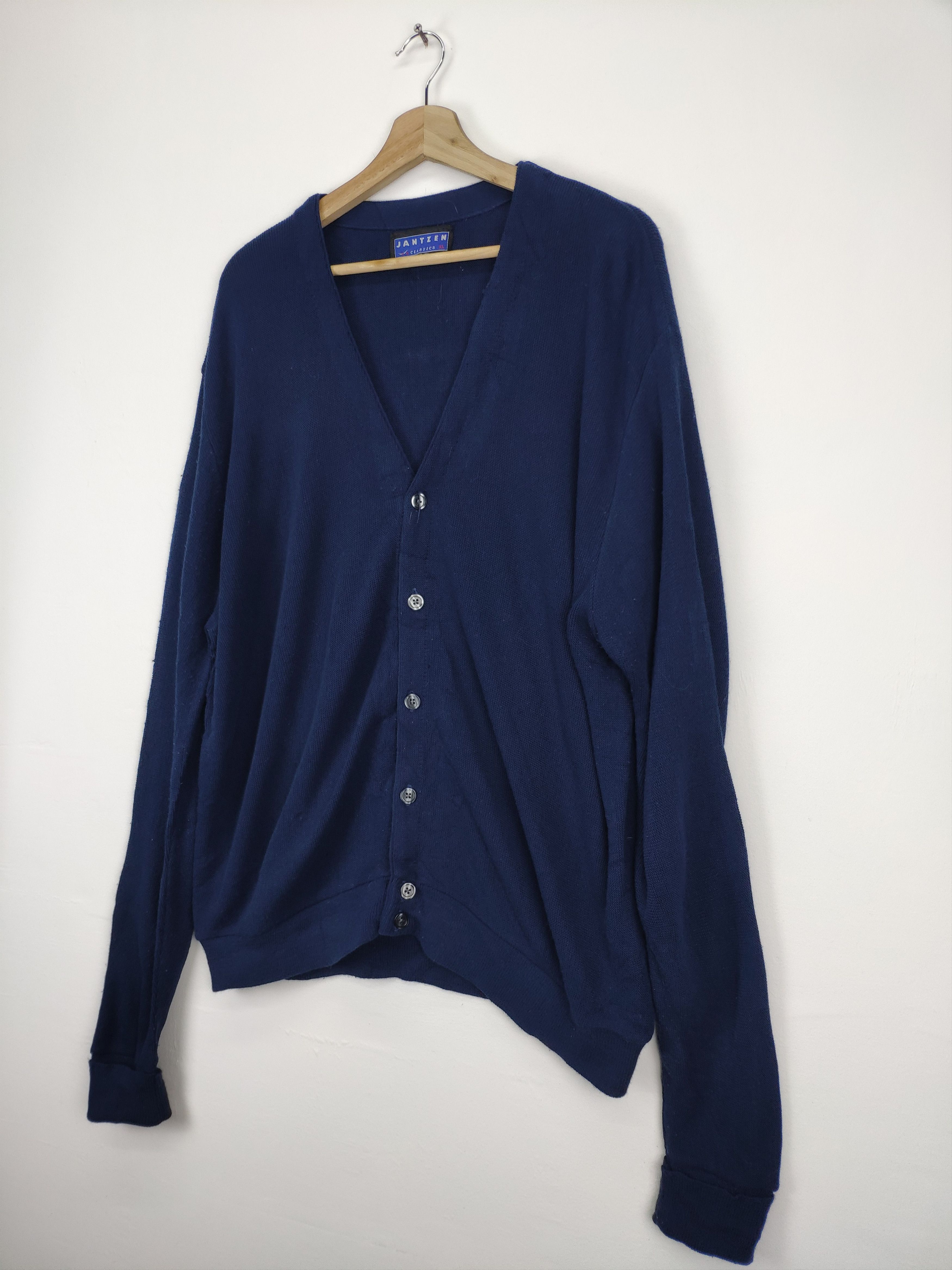 Aran Isles Knitwear × Vintage Vintage Knit Cardigan Sweater JANTZEN Made In USA Size US L / EU 52-54 / 3 - 2 Thumbnail
