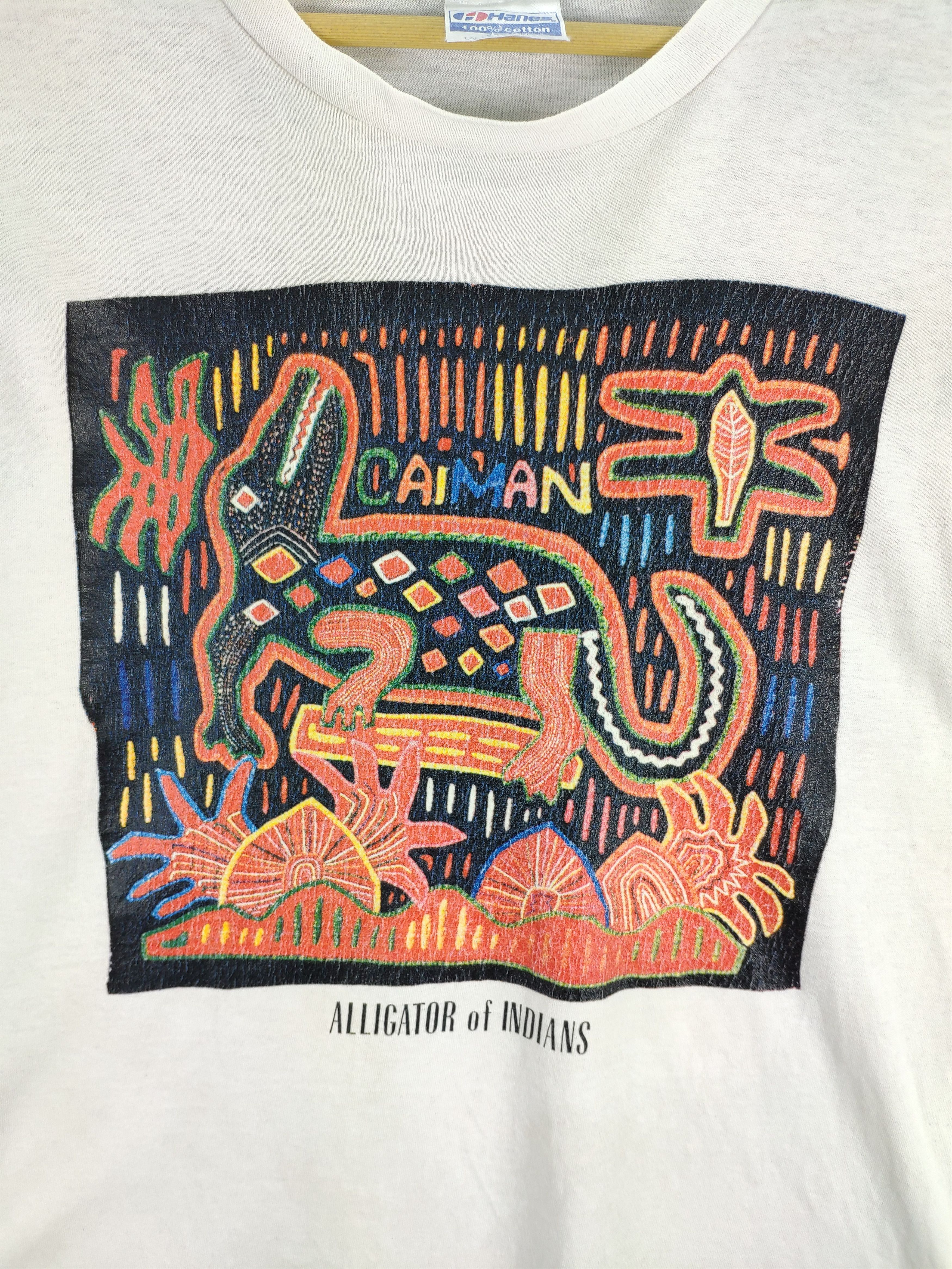 Primitive × Vintage Vintage Alligator Of Indians Caiman Shirt Single Stich Size US M / EU 48-50 / 2 - 2 Thumbnail