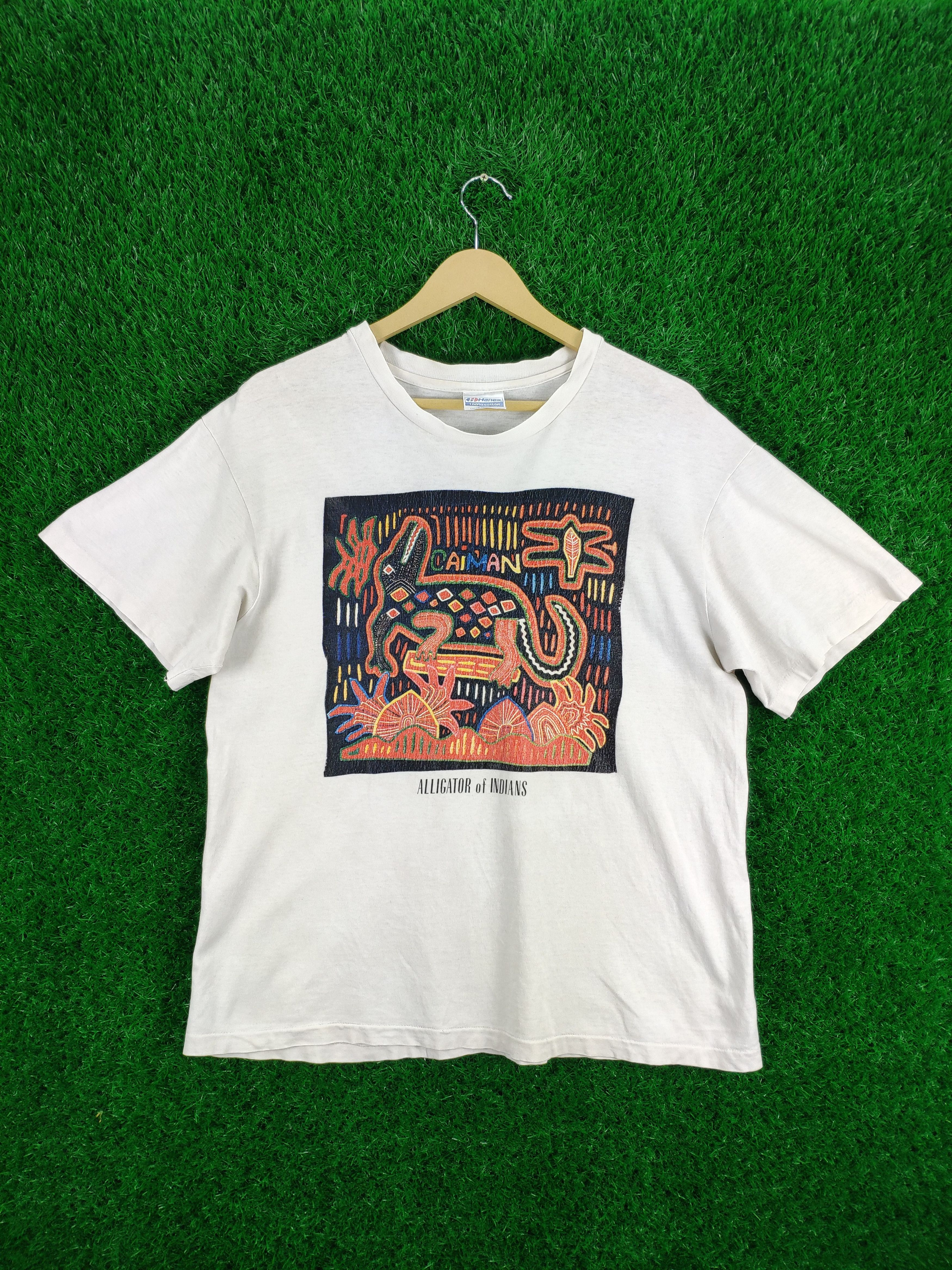 Primitive × Vintage Vintage Alligator Of Indians Caiman Shirt Single Stich Size US M / EU 48-50 / 2 - 1 Thumbnail
