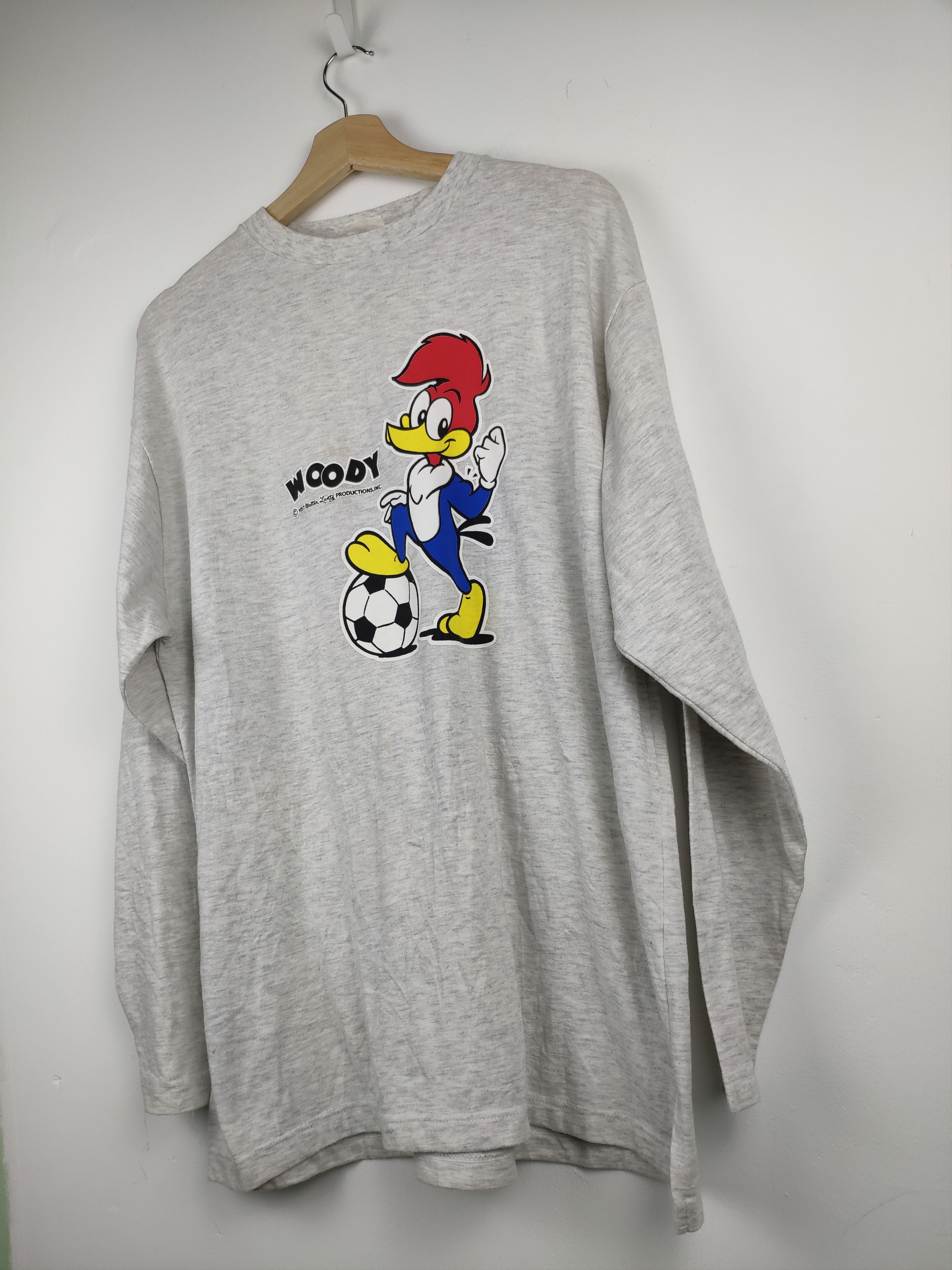 Cartoon Network × Japanese Brand × Vintage Steal 💥 Vintage Woody Woodpecker Long Sleeve T Shirt Size US M / EU 48-50 / 2 - 2 Thumbnail