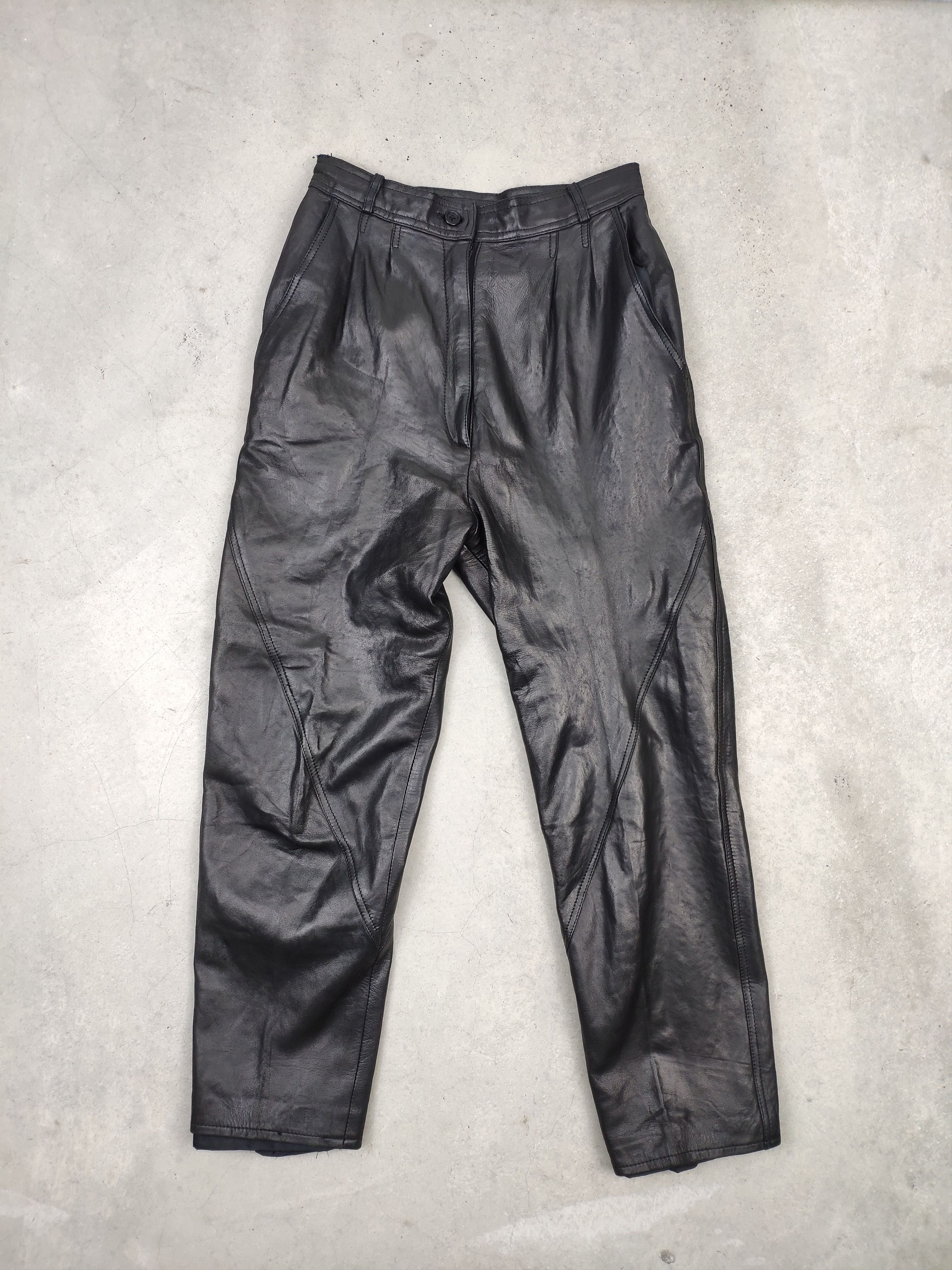 Genuine Leather × Japanese Brand × Vintage Vintage Leather Pants Josephine Size 23" - 1 Thumbnail