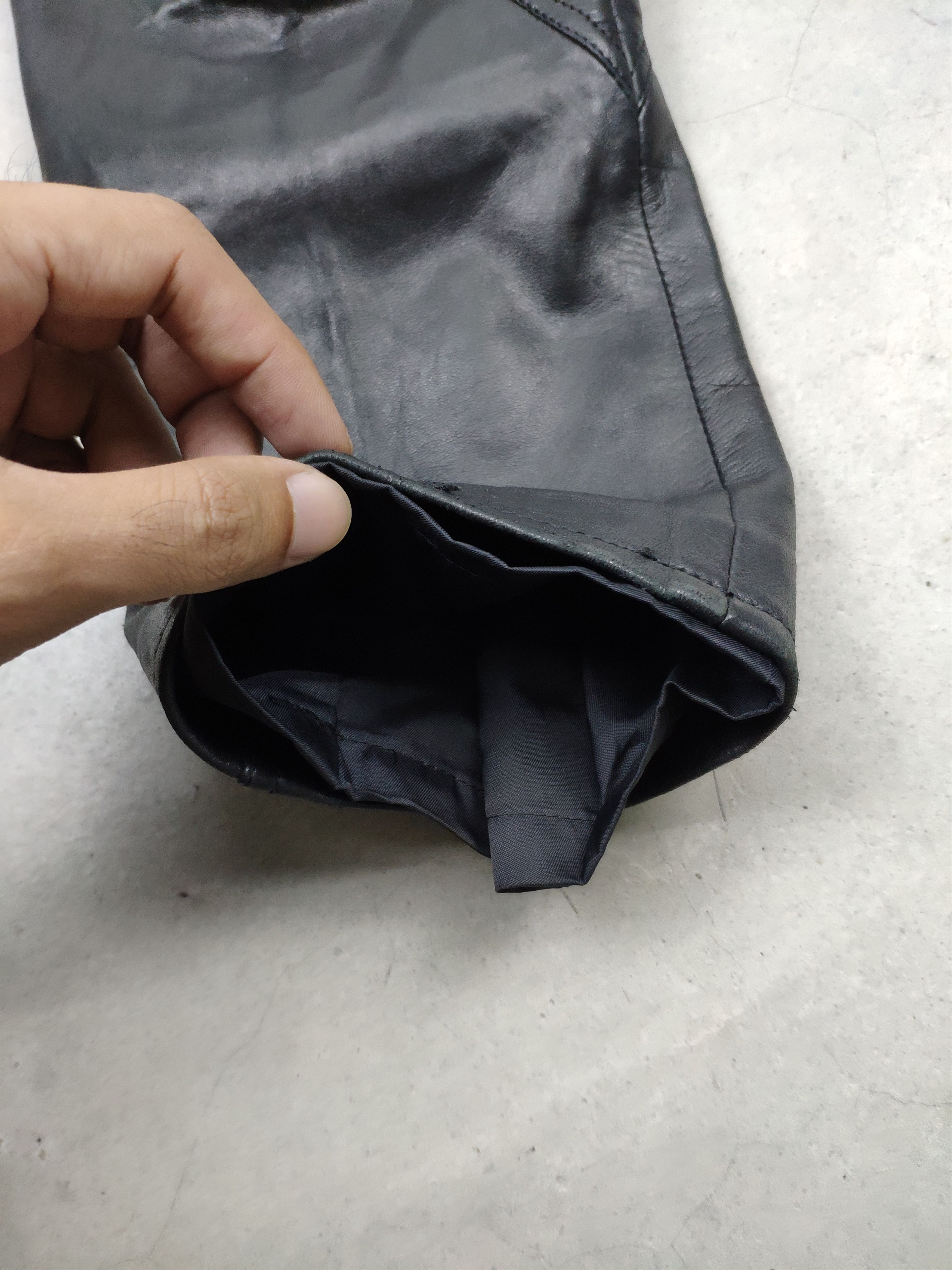 Genuine Leather × Japanese Brand × Vintage Vintage Leather Pants Josephine Size 23" - 6 Thumbnail