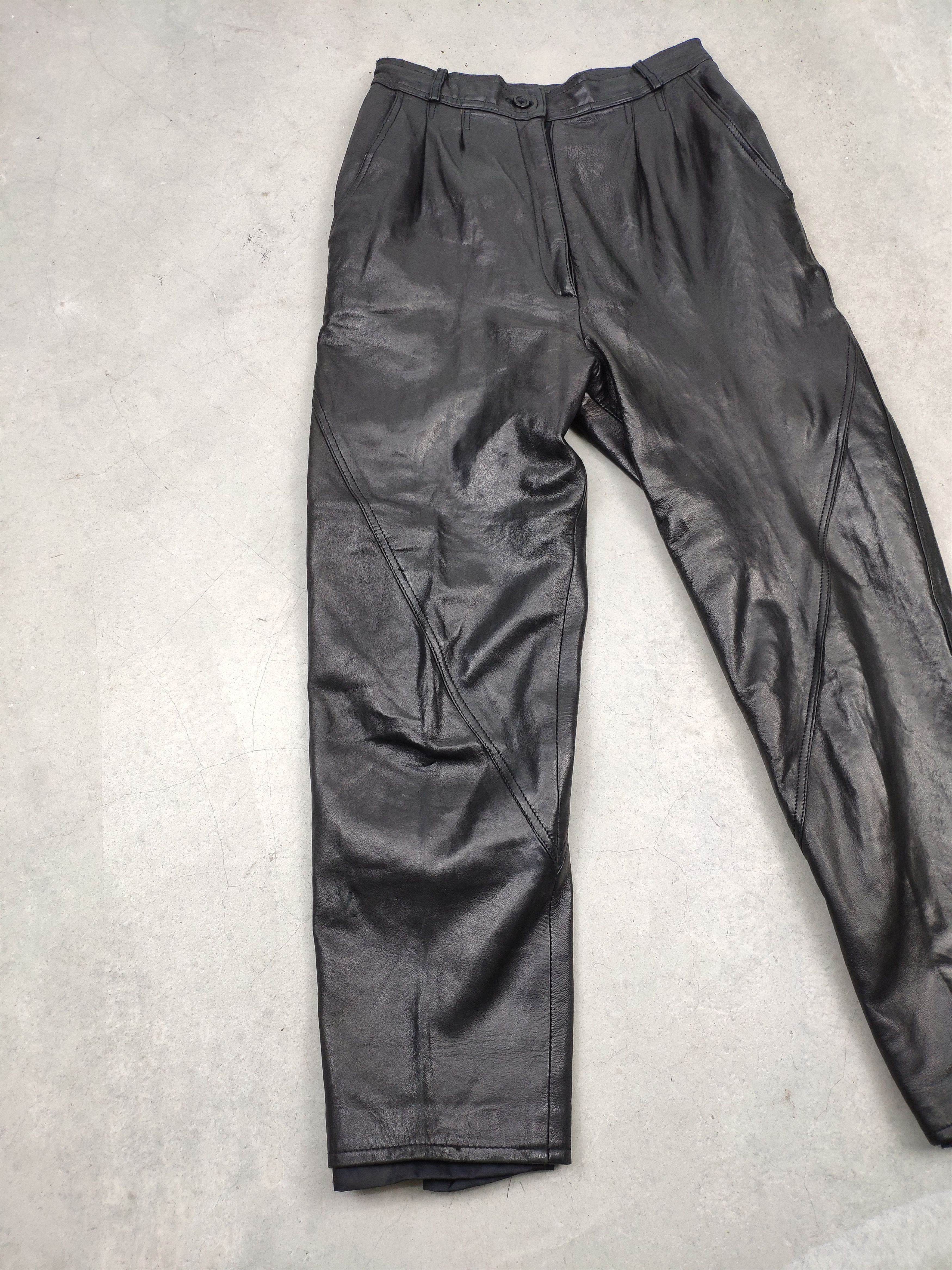 Genuine Leather × Japanese Brand × Vintage Vintage Leather Pants Josephine Size 23" - 3 Thumbnail