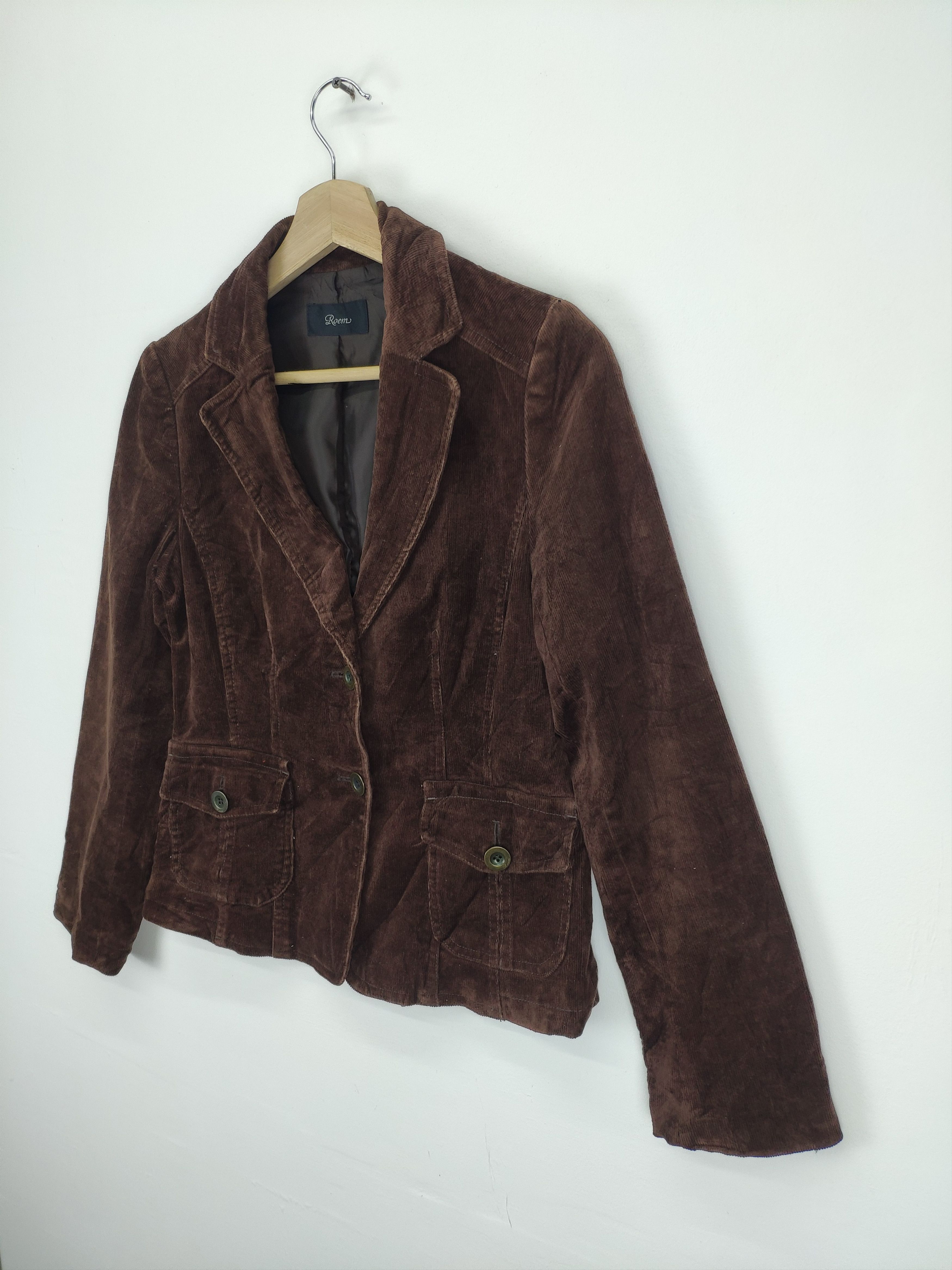 Le Grande Bleu (L.G.B.) × Vintage Vintage Corduroy Blazer Travis Style by ROEM Size XS / US 0-2 / IT 36-38 - 2 Thumbnail
